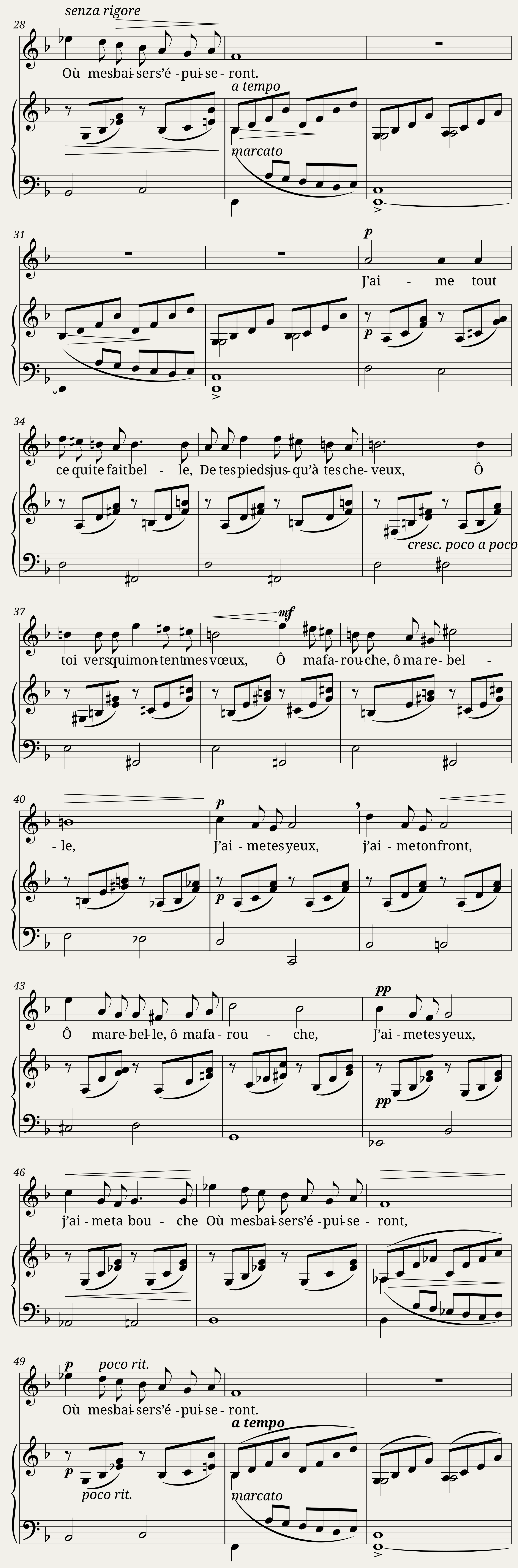 Chanson d’amour — 3/4