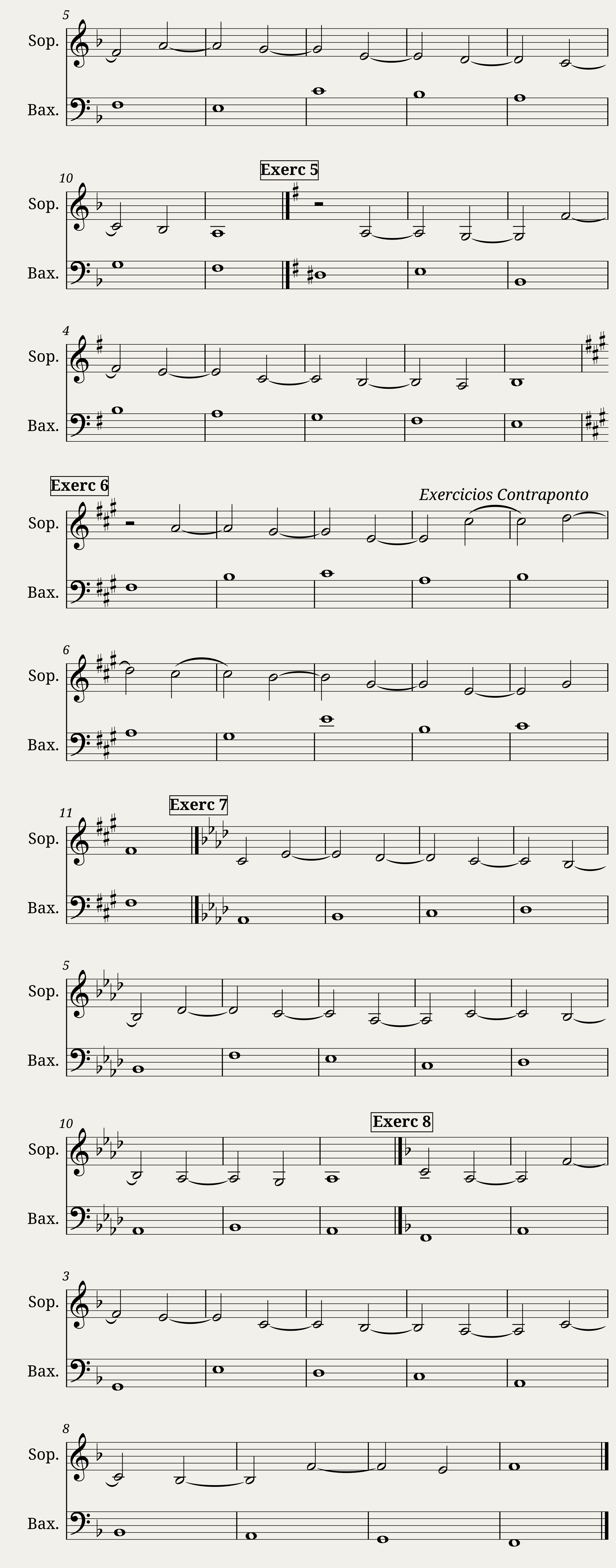 Exercícios Contraponto — 2/2