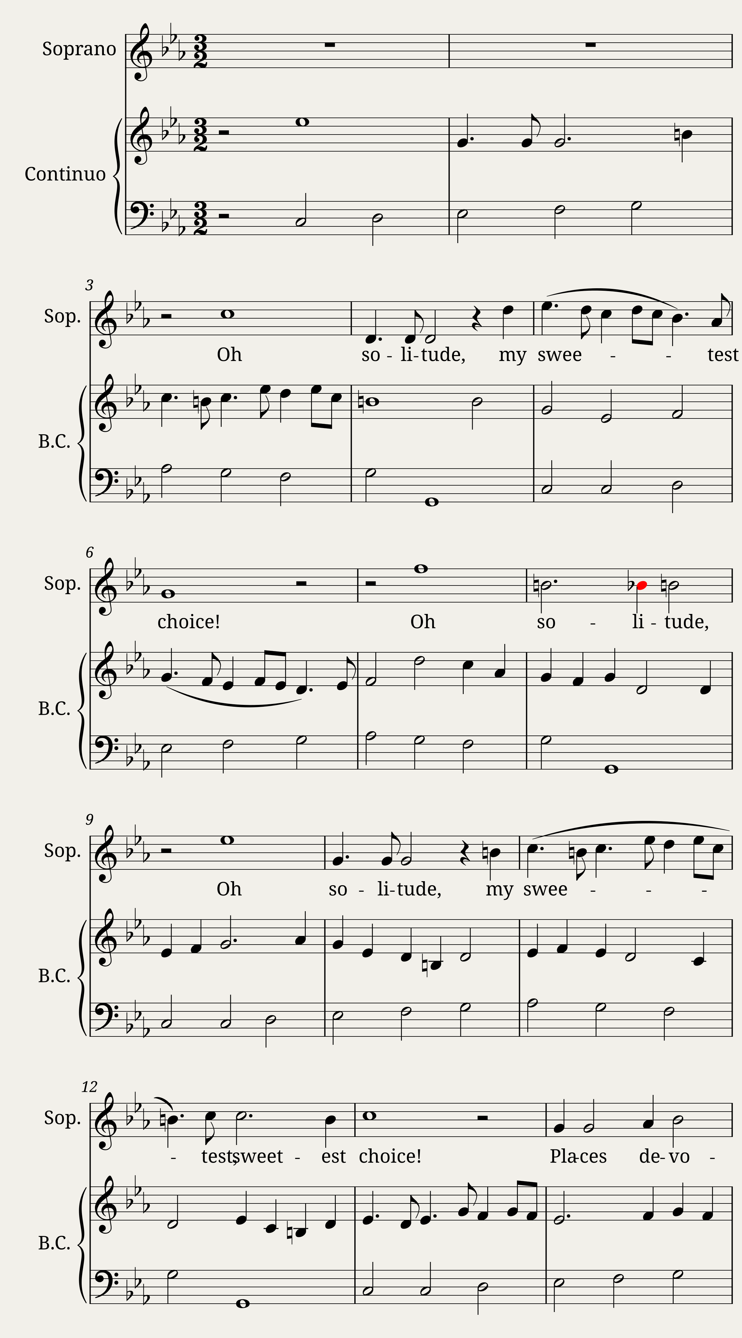 O solitude - Henry Purcell — 1/8