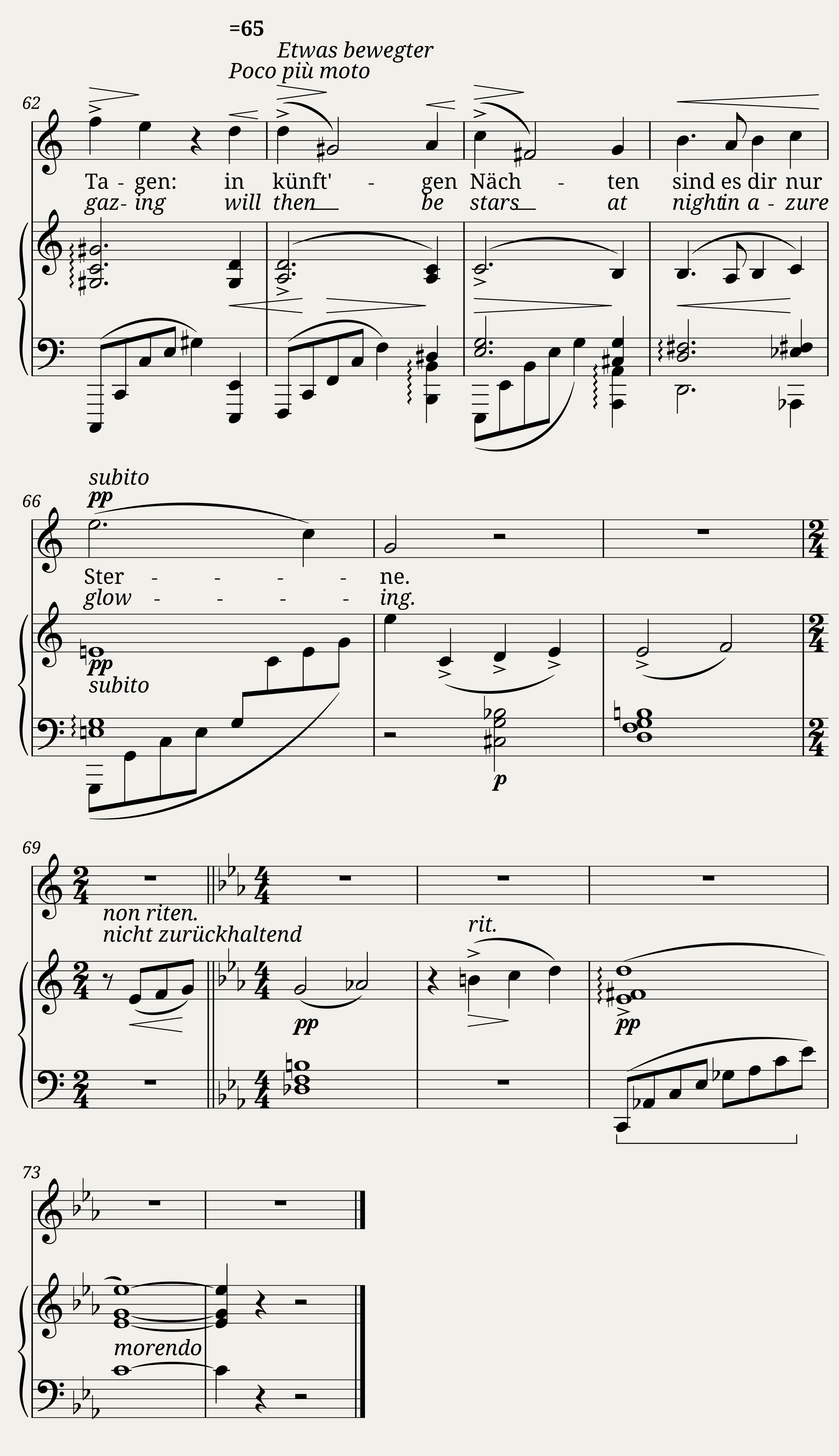 Mahler Gustav - Kindertotenlieder No.4 - Oft denk ich sie sind nur ausgegangen — 4/4