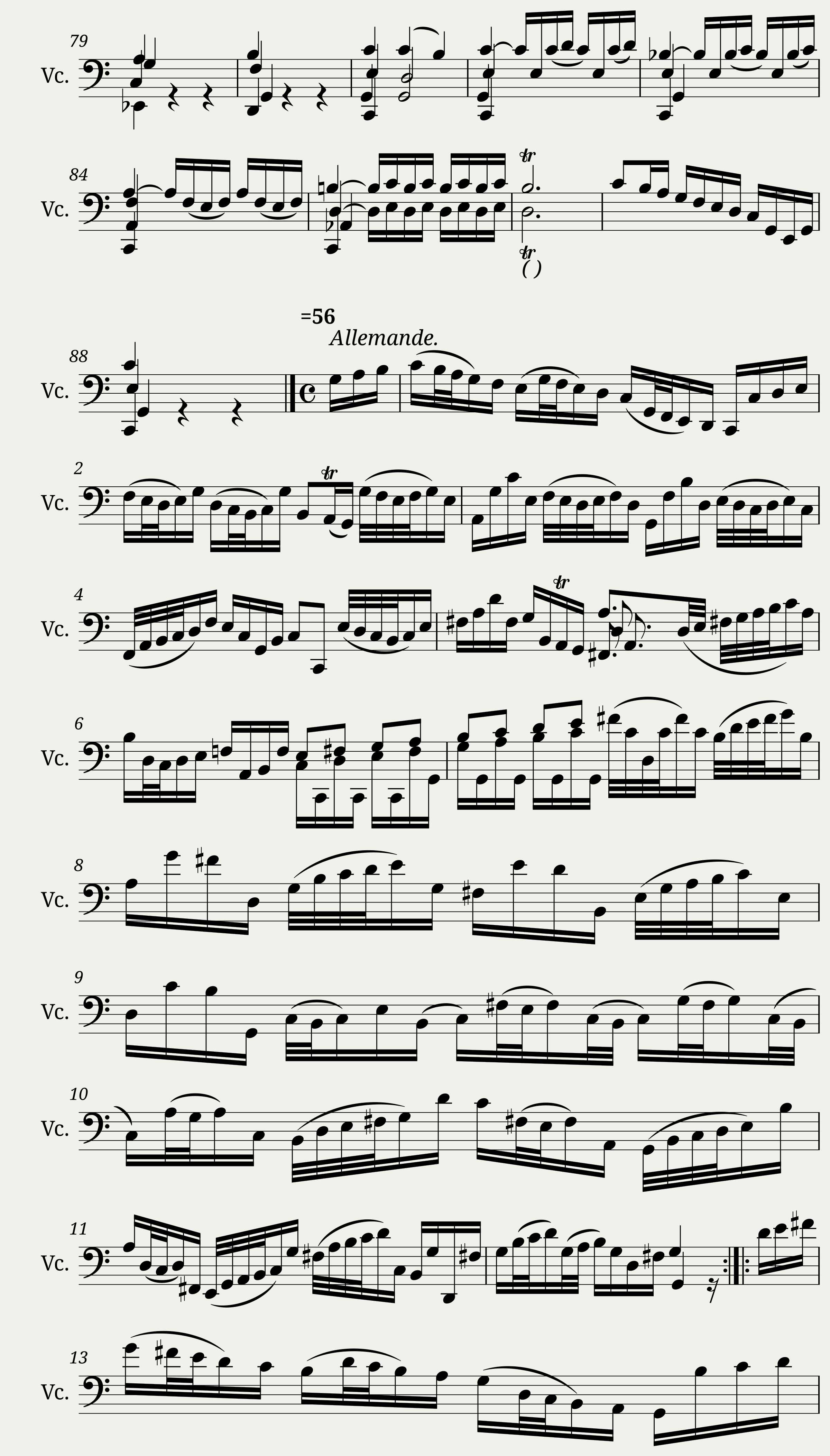 BWV 1009 — 3/8