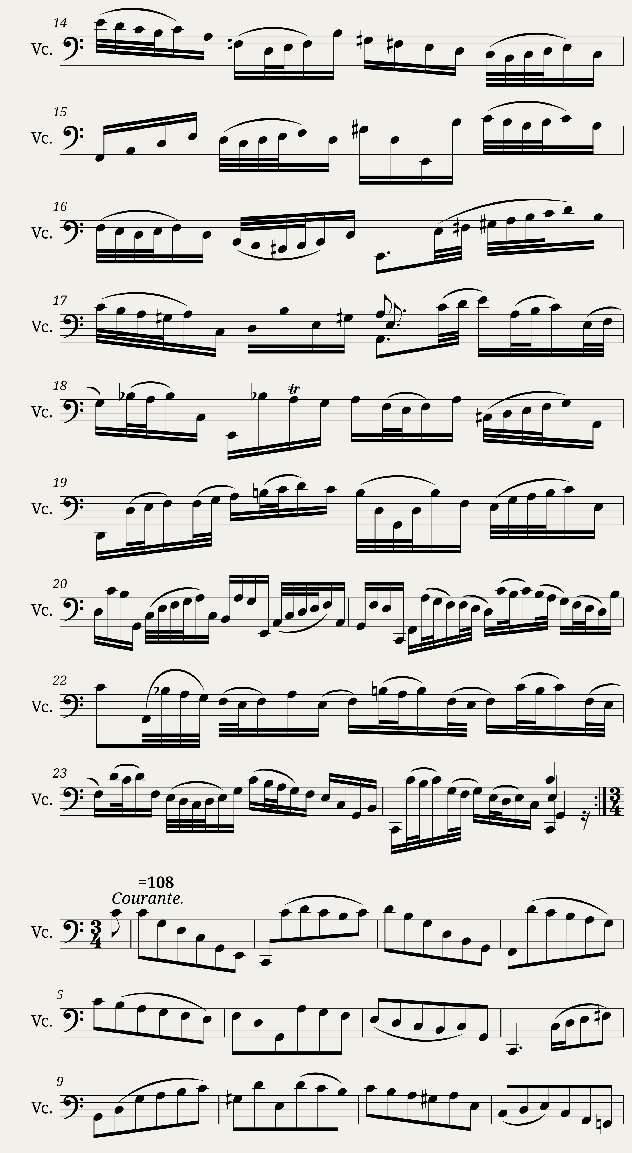 BWV 1009 — 4/8
