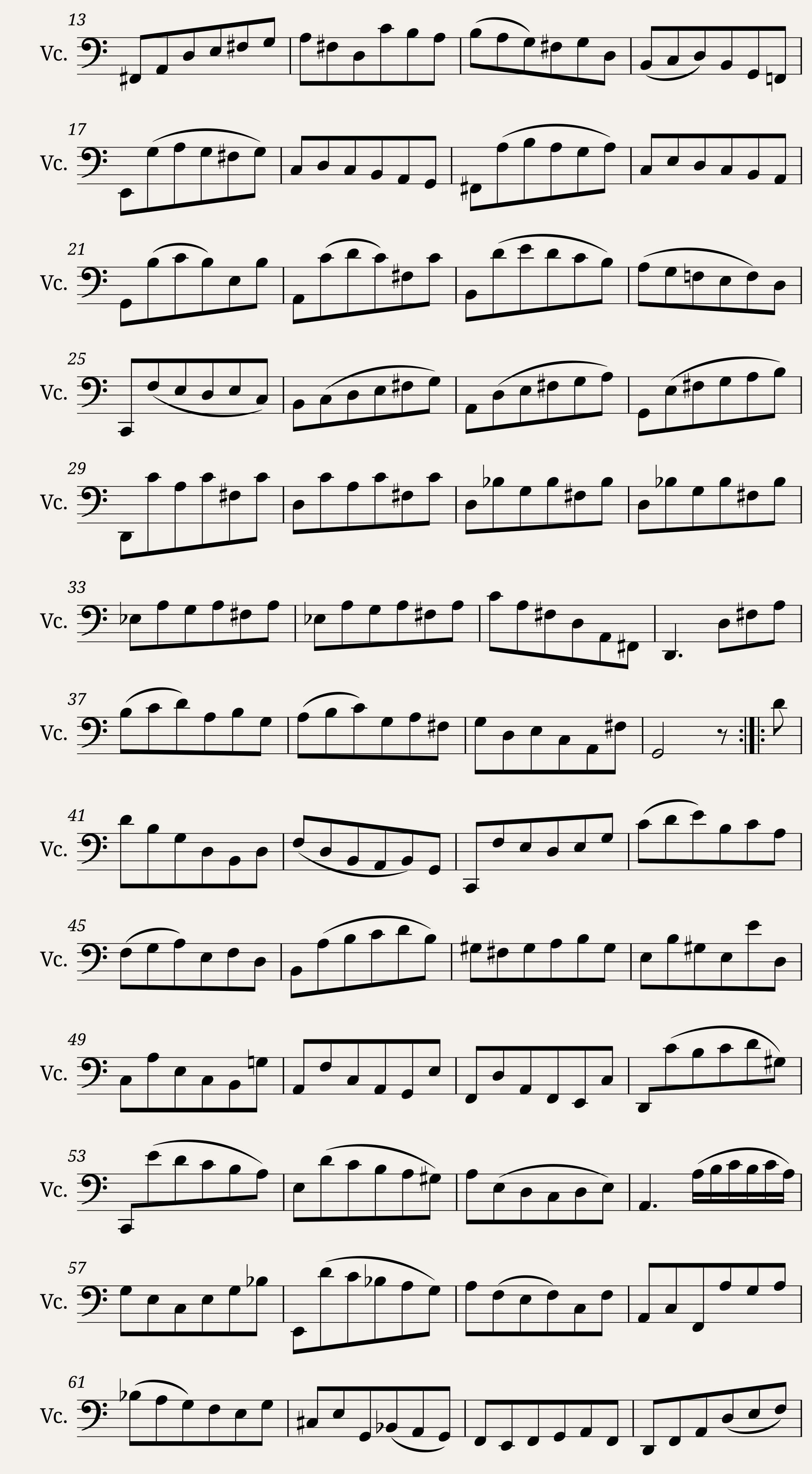 BWV 1009 — 5/8