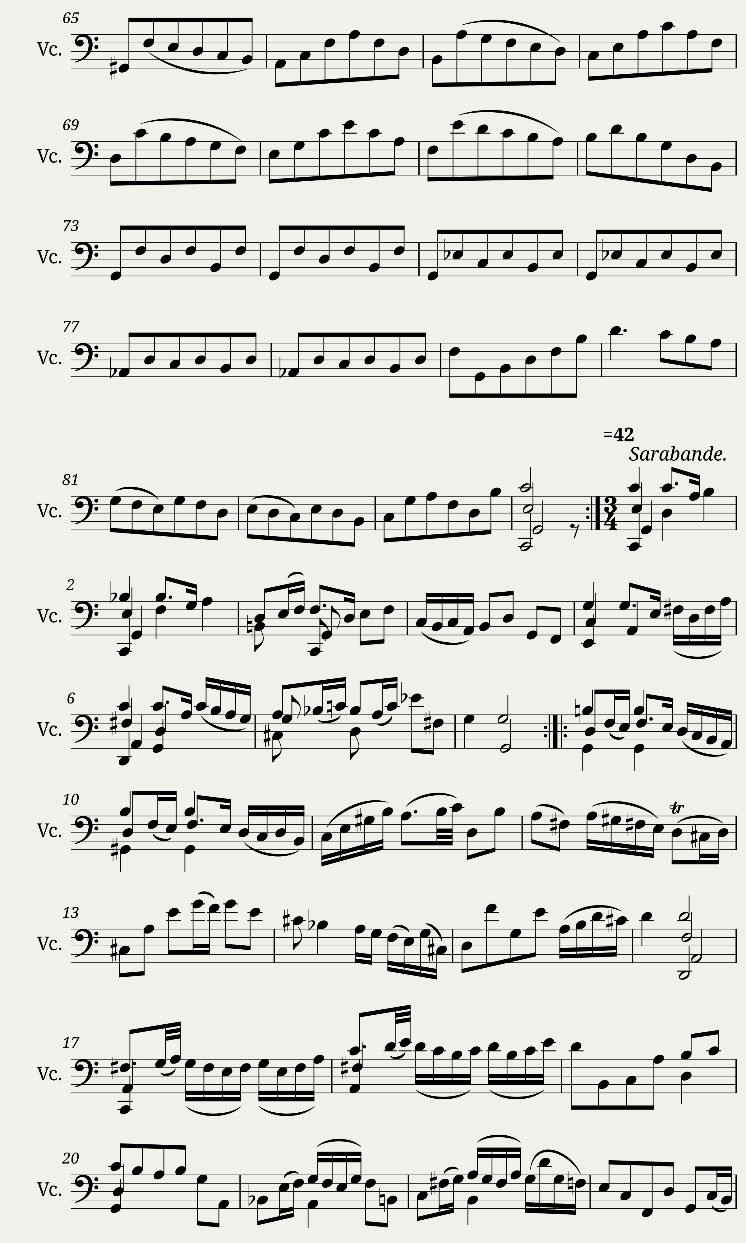 BWV 1009 — 6/8