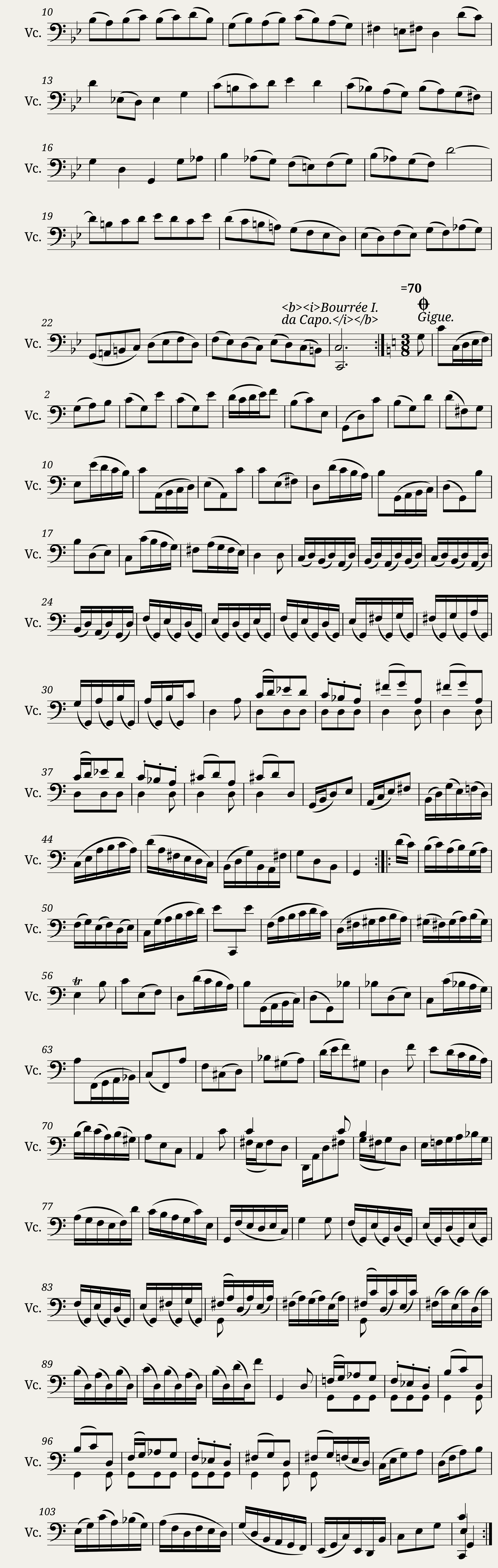 BWV 1009 — 8/8