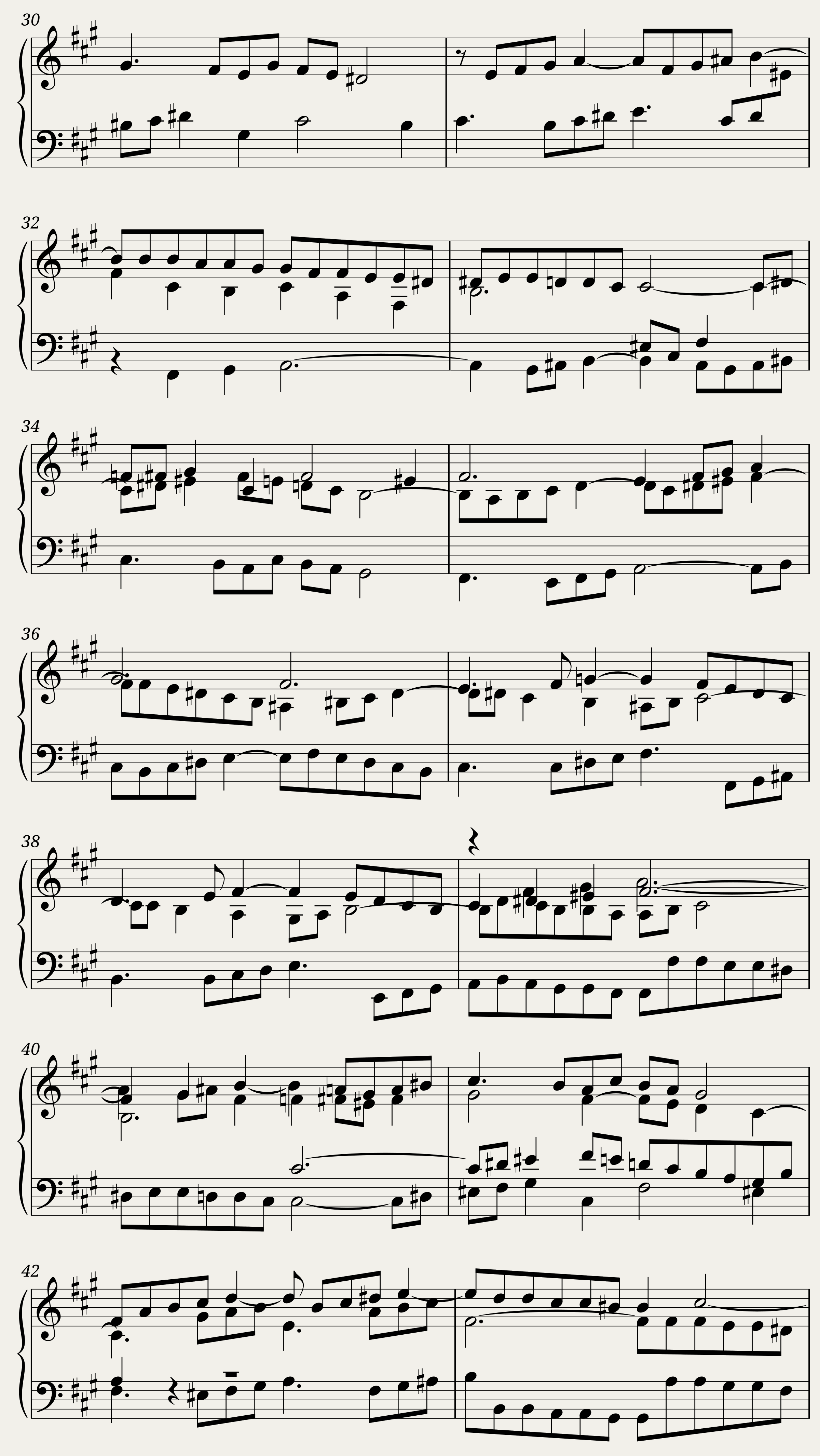 BWV 854: The Well-tempered Clavier Book I - IX (A = 415 Hz)- Harpsichord sound — 3/4