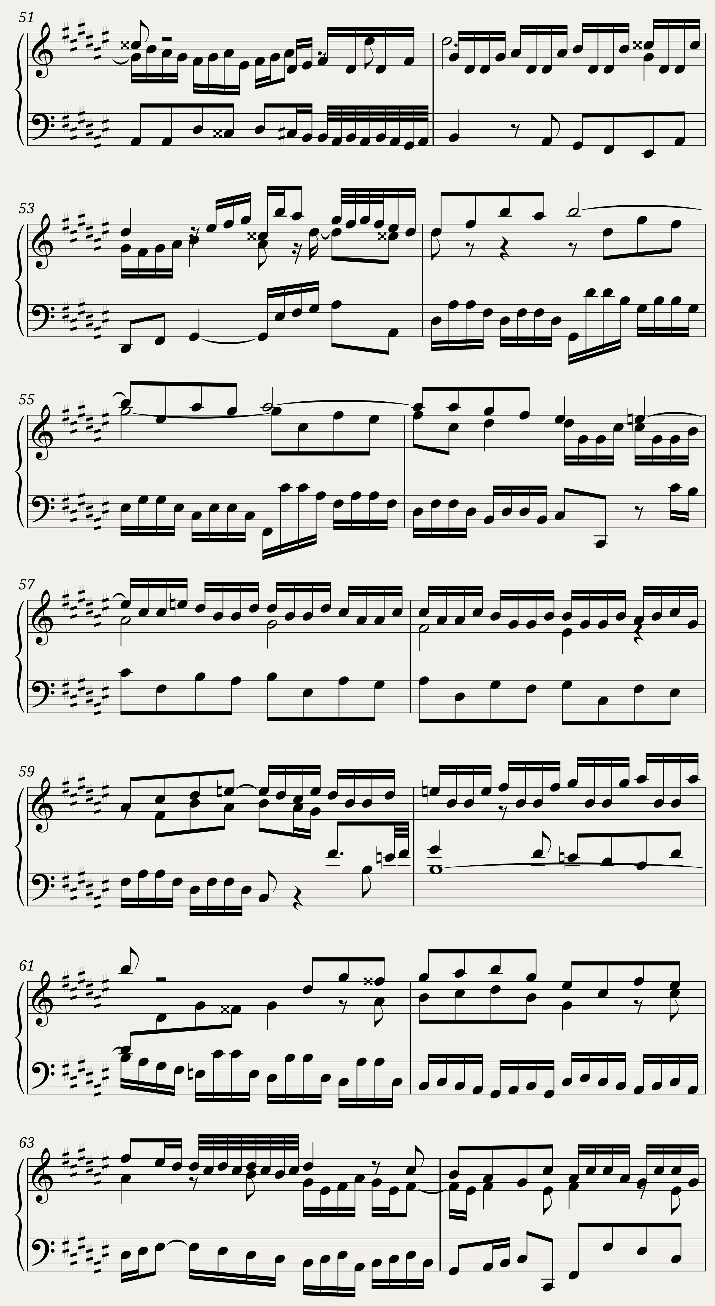 BWV 854: The Well-tempered Clavier Book I - IX (A = 415 Hz)- Harpsichord sound — 4/4