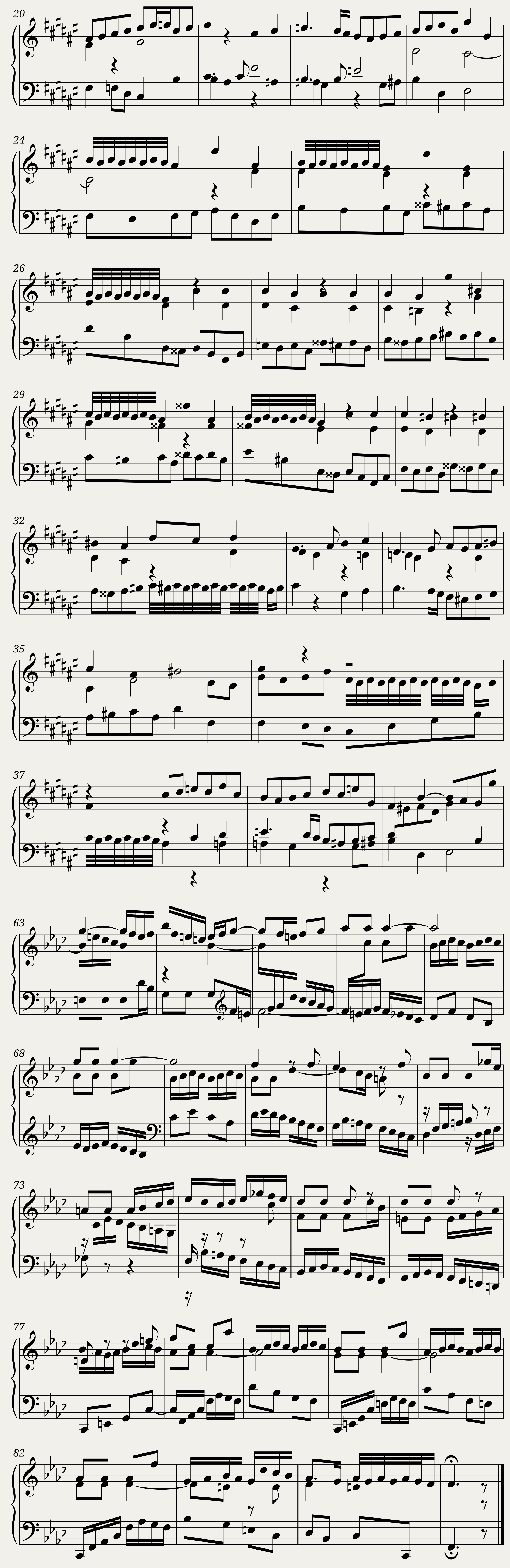 BWV 878 The Well-Tempered Clavier Part II Fuga IX — 2/3