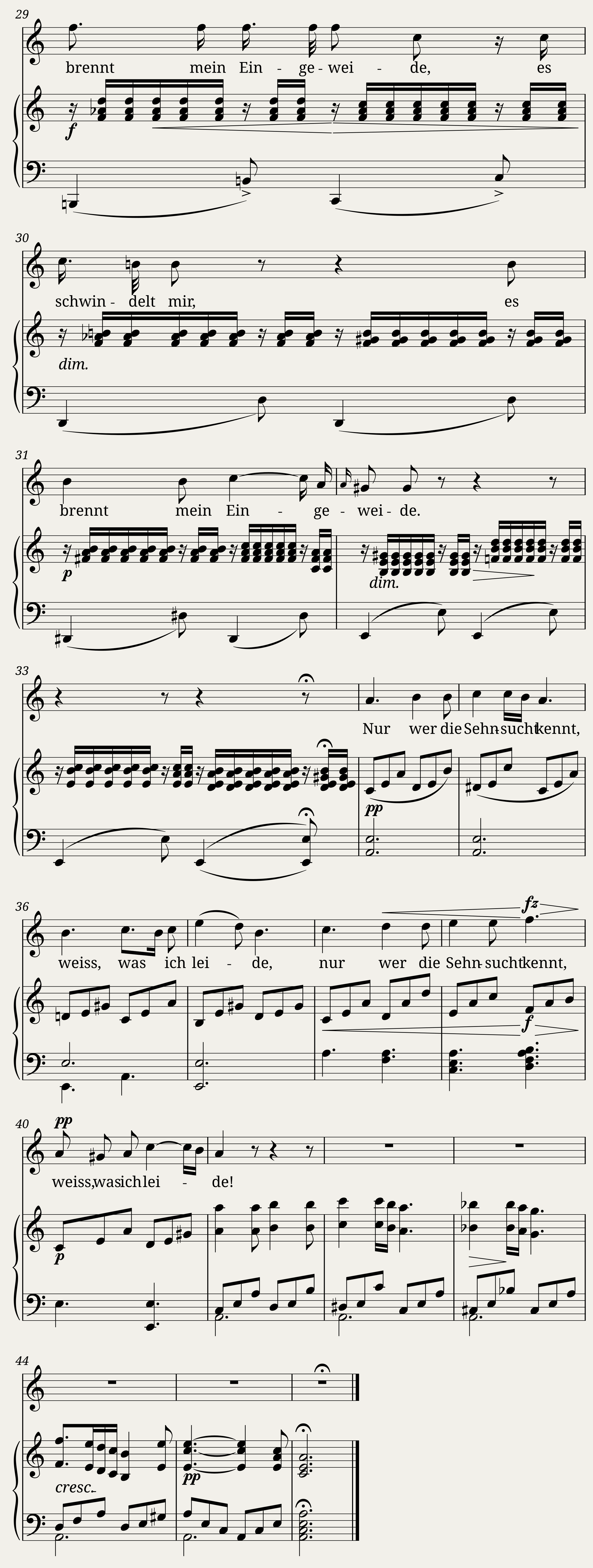 Schubert Franz - 4 Gesänge aus Wilhelm Meister (D.877) Op.62 No.4 - Nur wer die Sehnsucht kennt — 2/2
