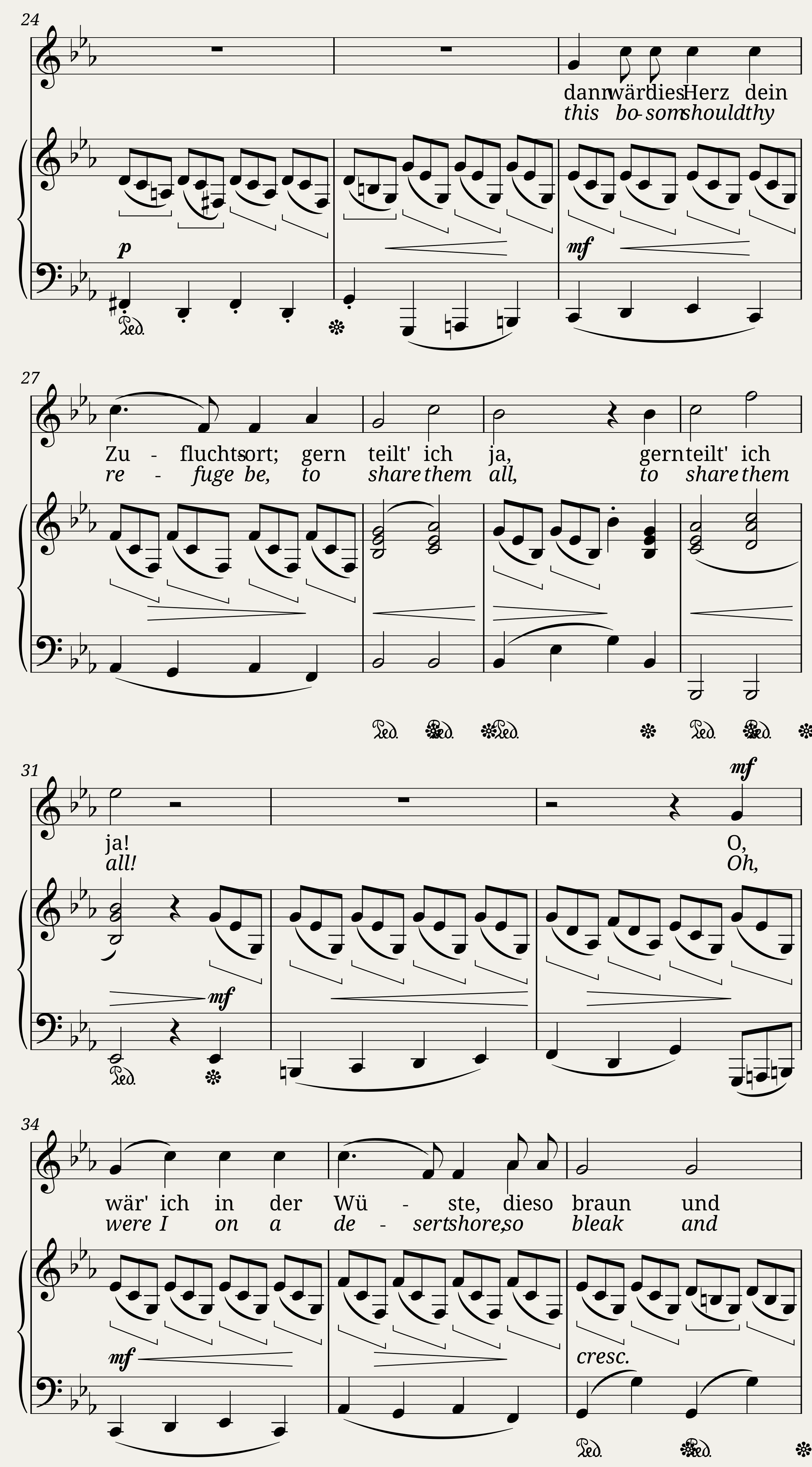 O säh ich auf der Haide dort — 3/4