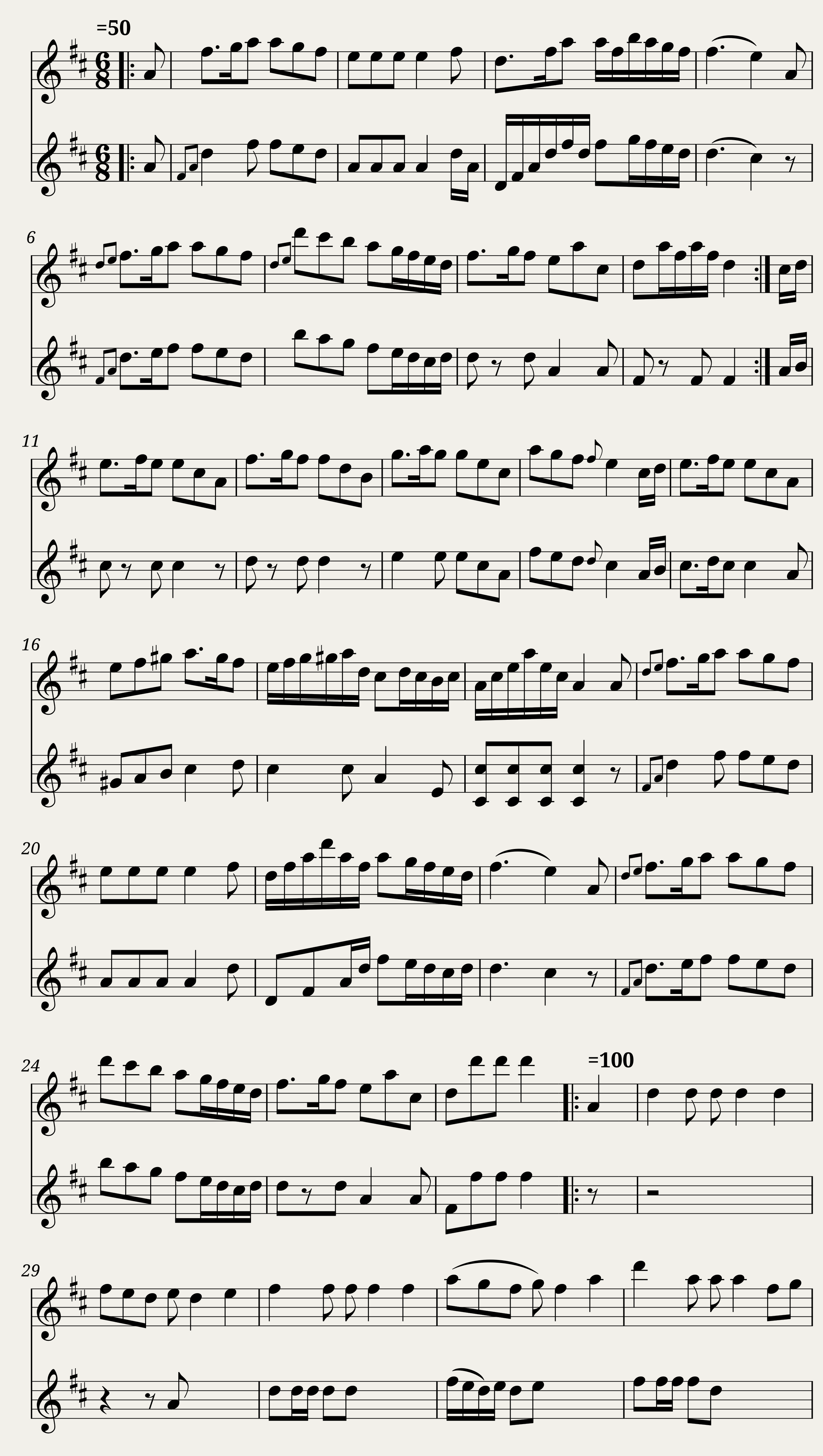Wragg's Duetto the 1st.2voices. RH.006 — 1/3
