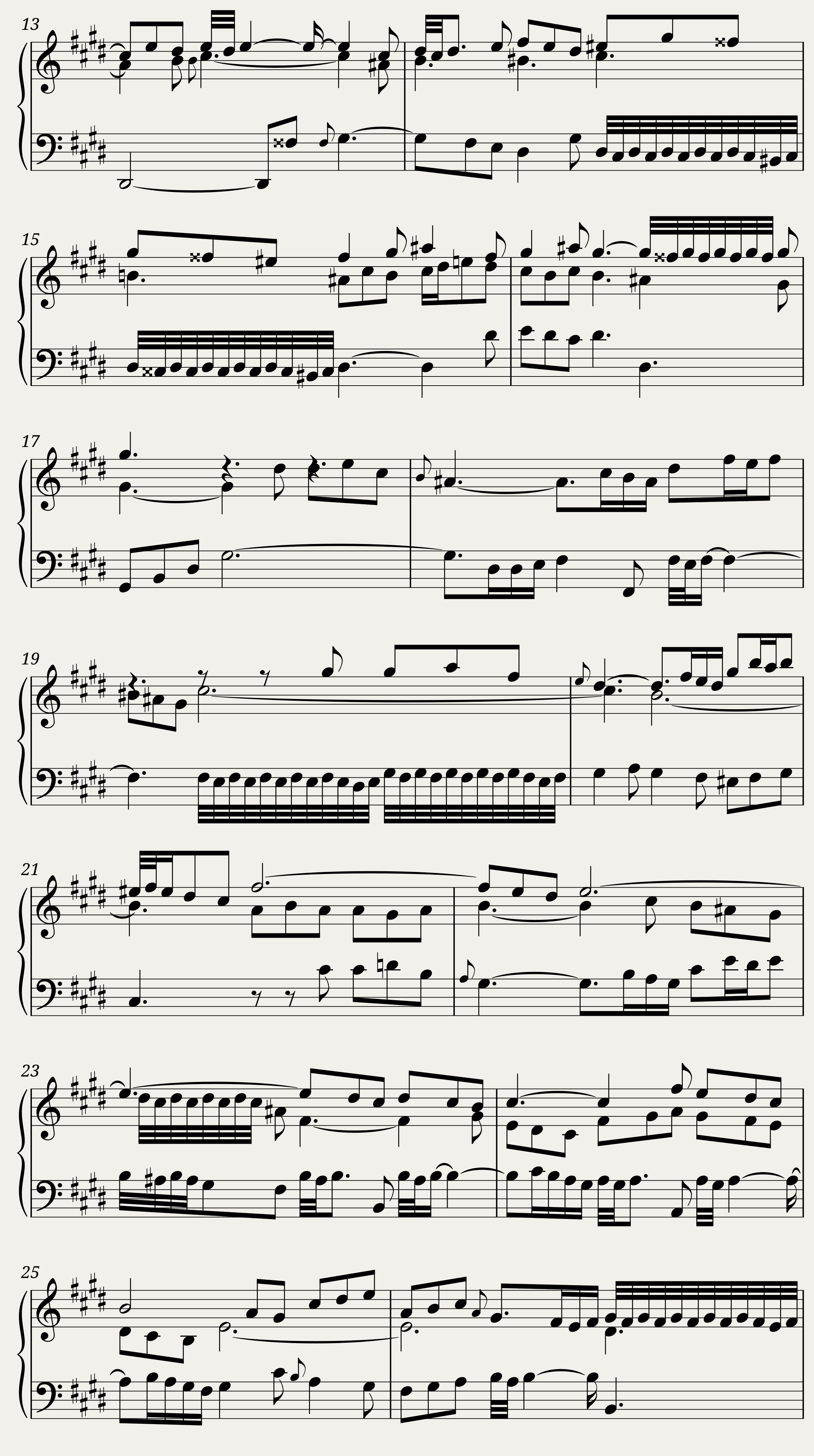 BWV 881: The Well-tempered Clavier Book II - XII (A = 415 Hz) — 2/7