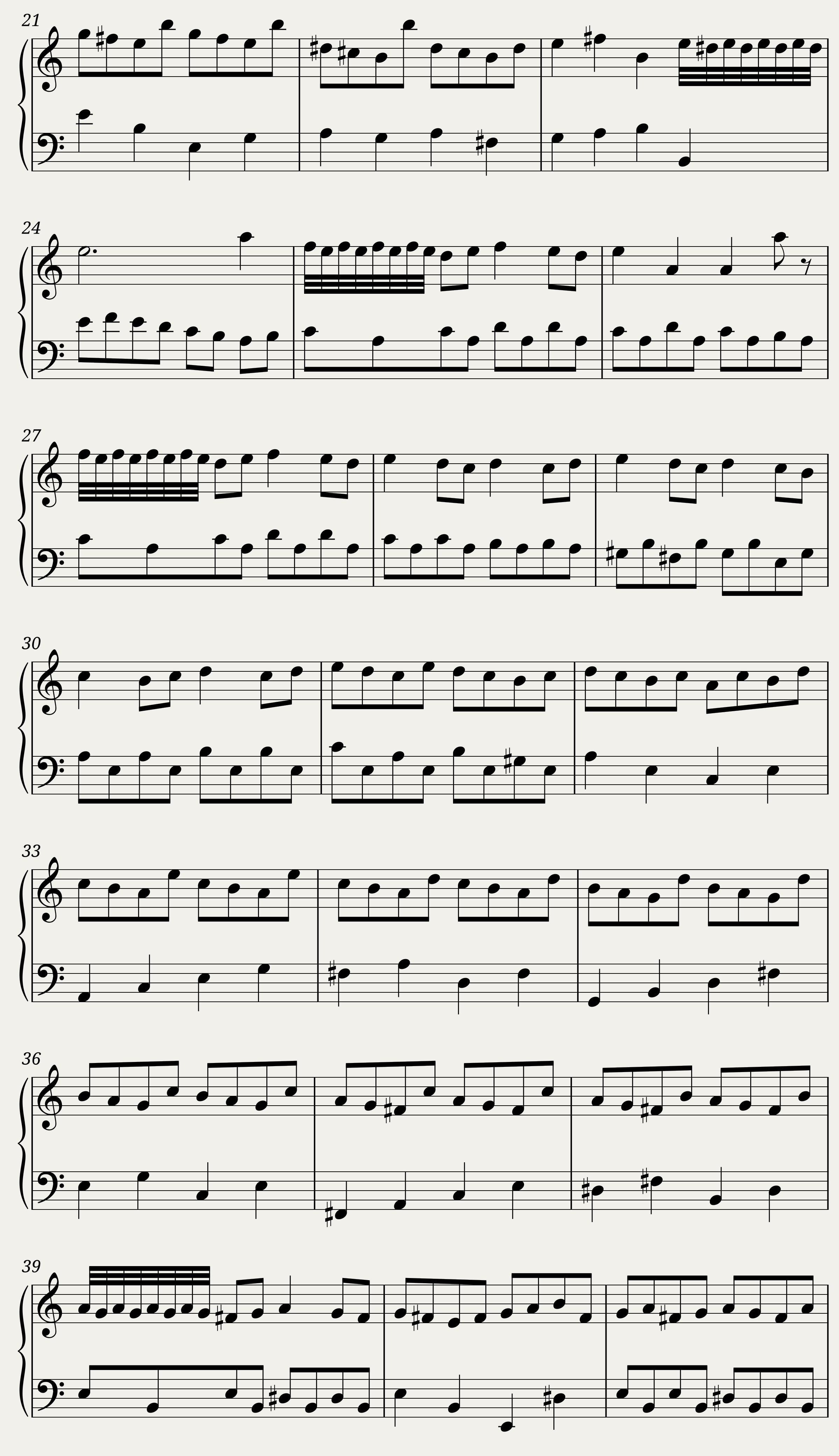 BWV 808 English Suite III Prelude — 2/6