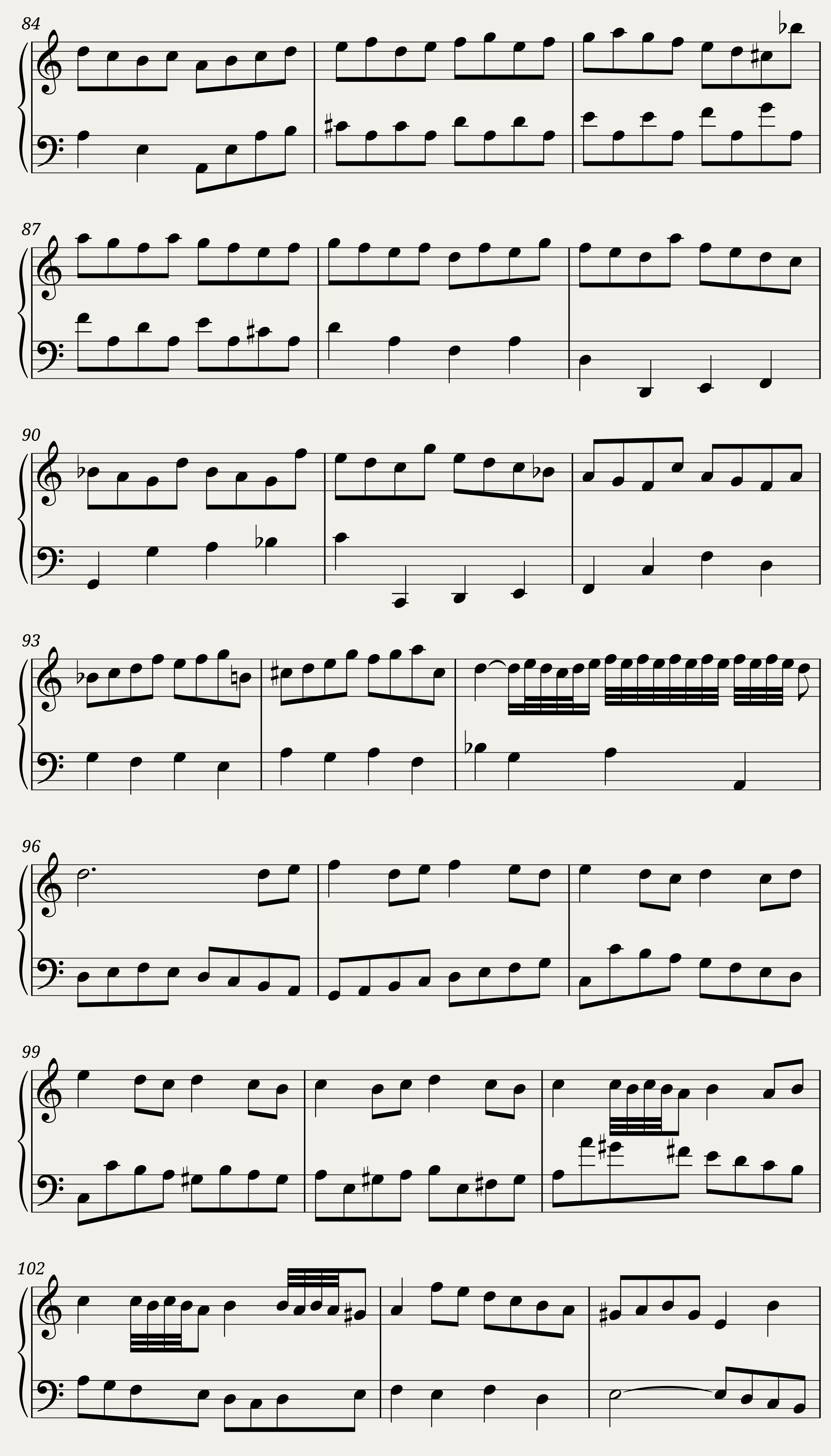 BWV 808 English Suite III Prelude — 5/6