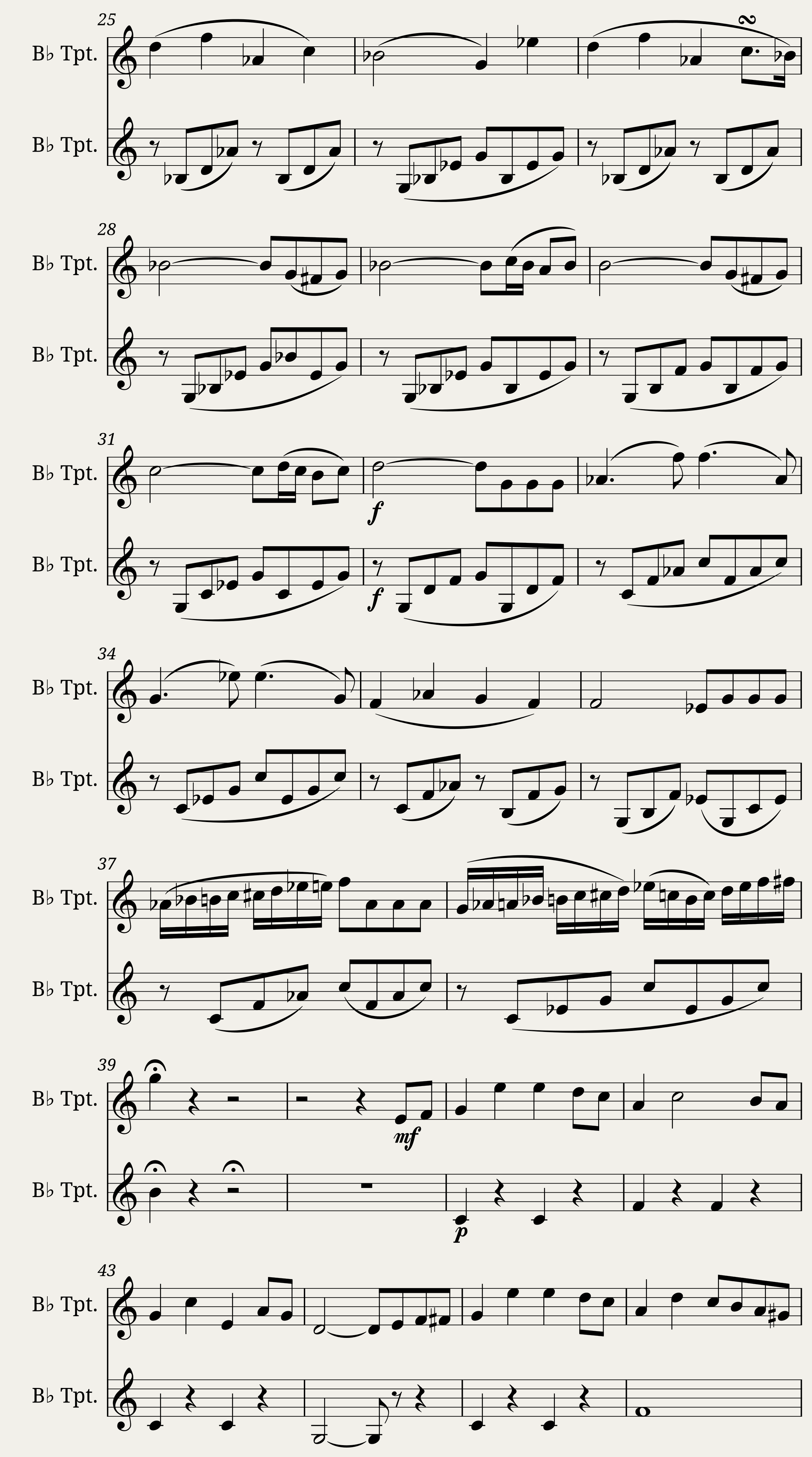 Brillante Phantasie duet for 2 Trumpets — 2/7
