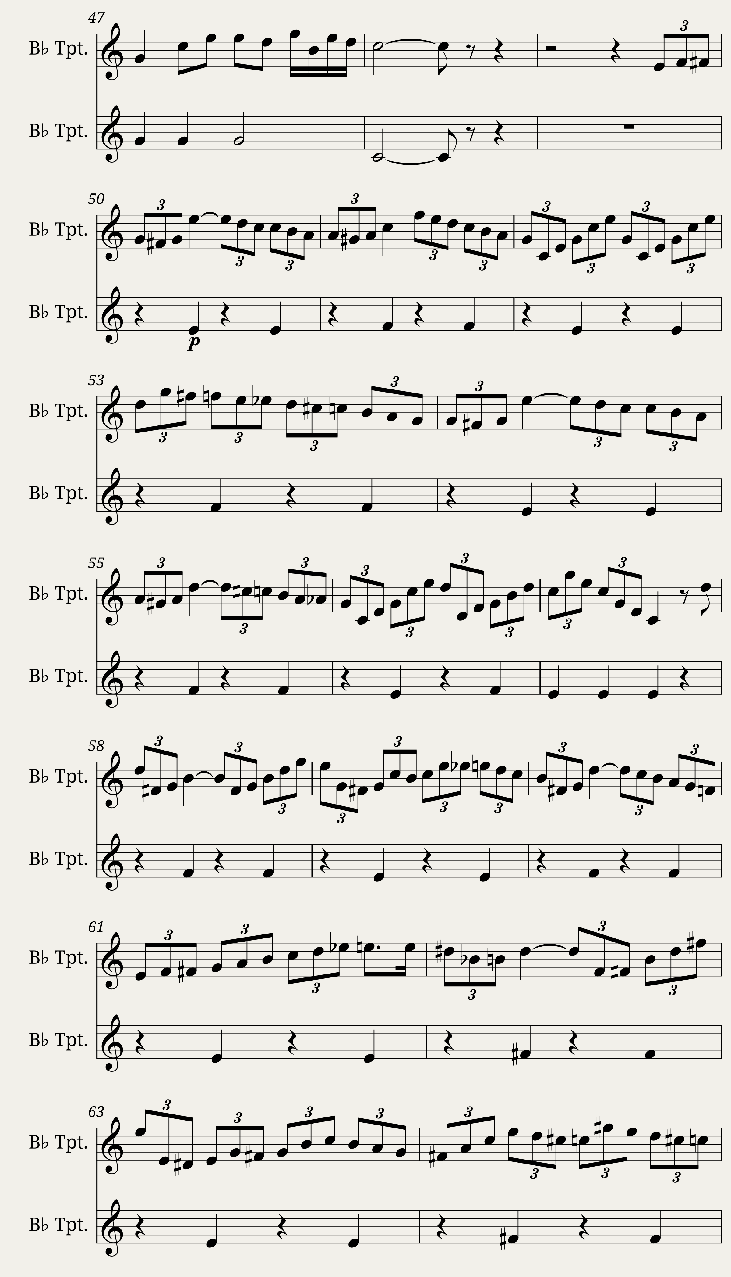 Brillante Phantasie duet for 2 Trumpets — 3/7