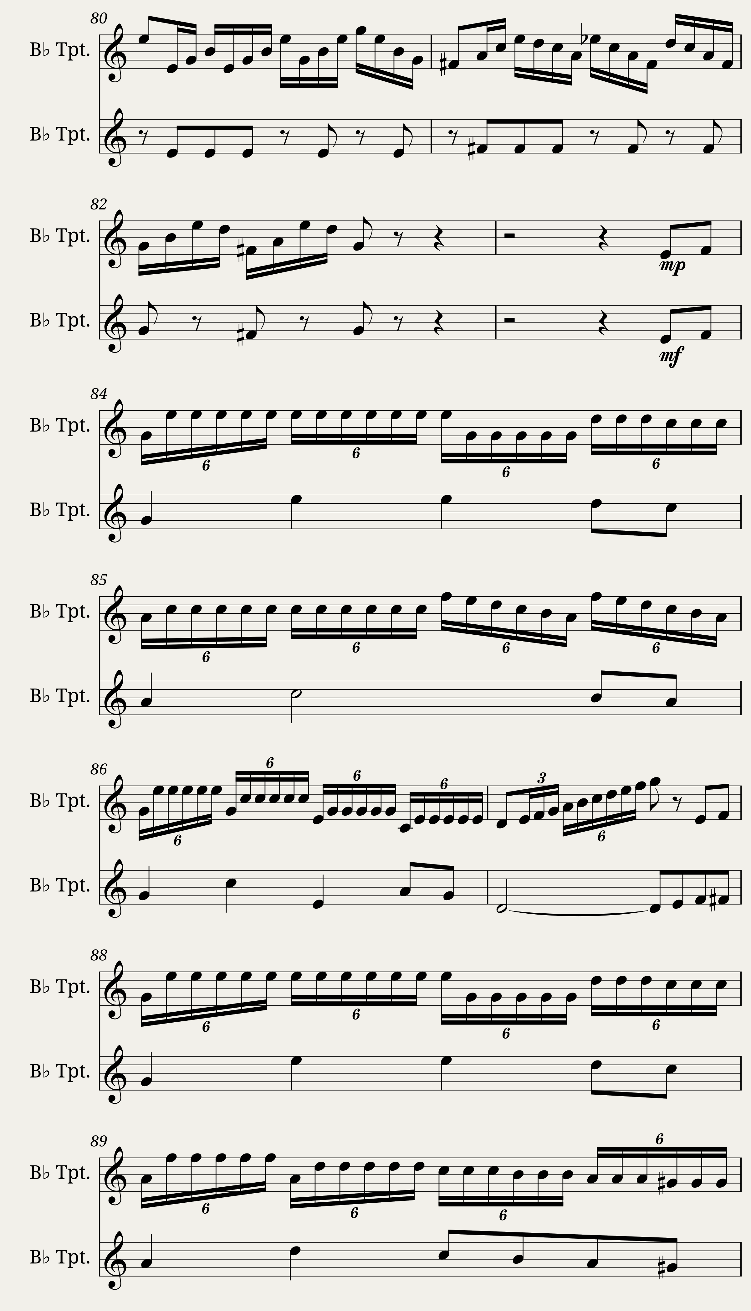 Brillante Phantasie duet for 2 Trumpets — 5/7