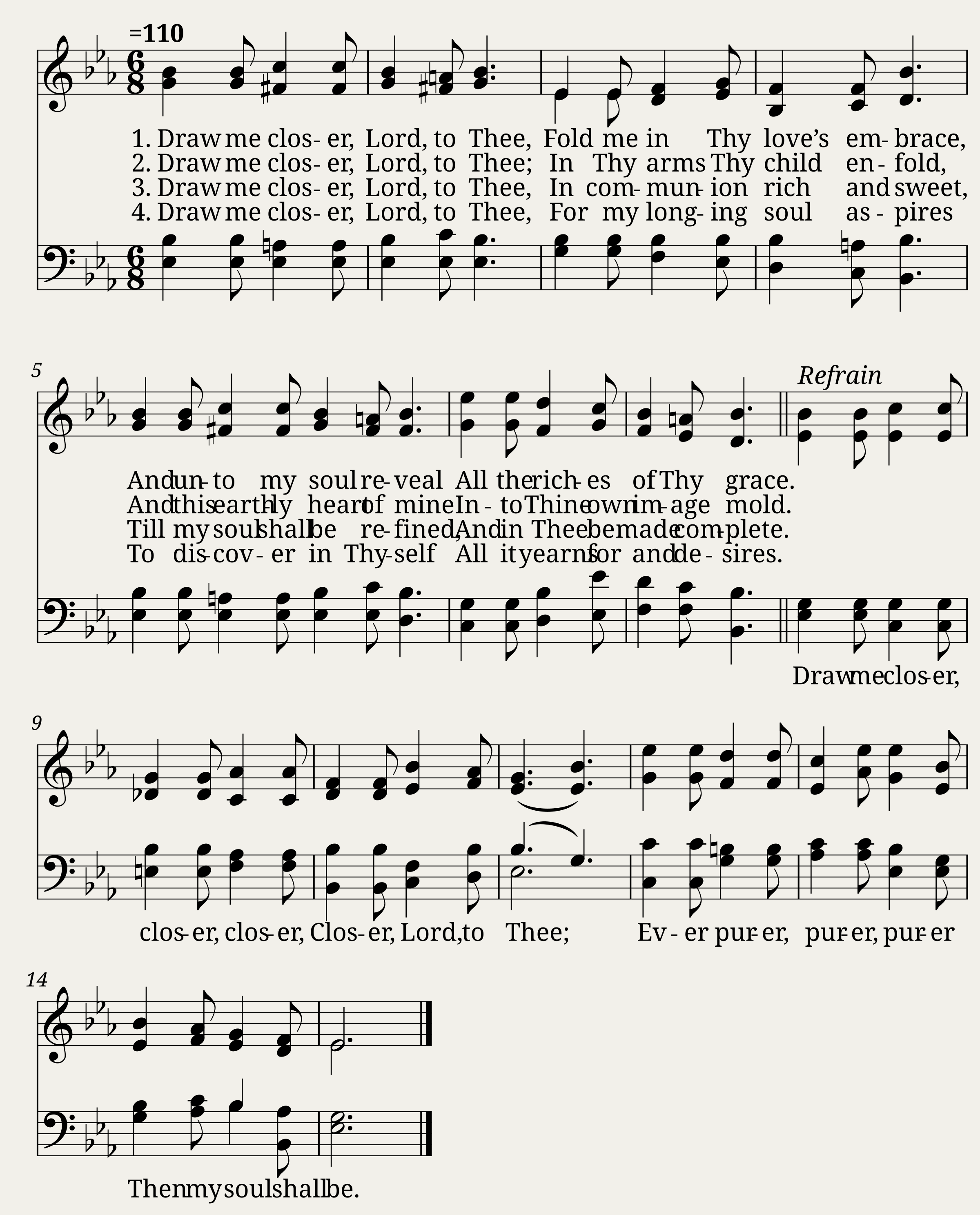 Draw me closer lord to thee - Anthony J. Showalter