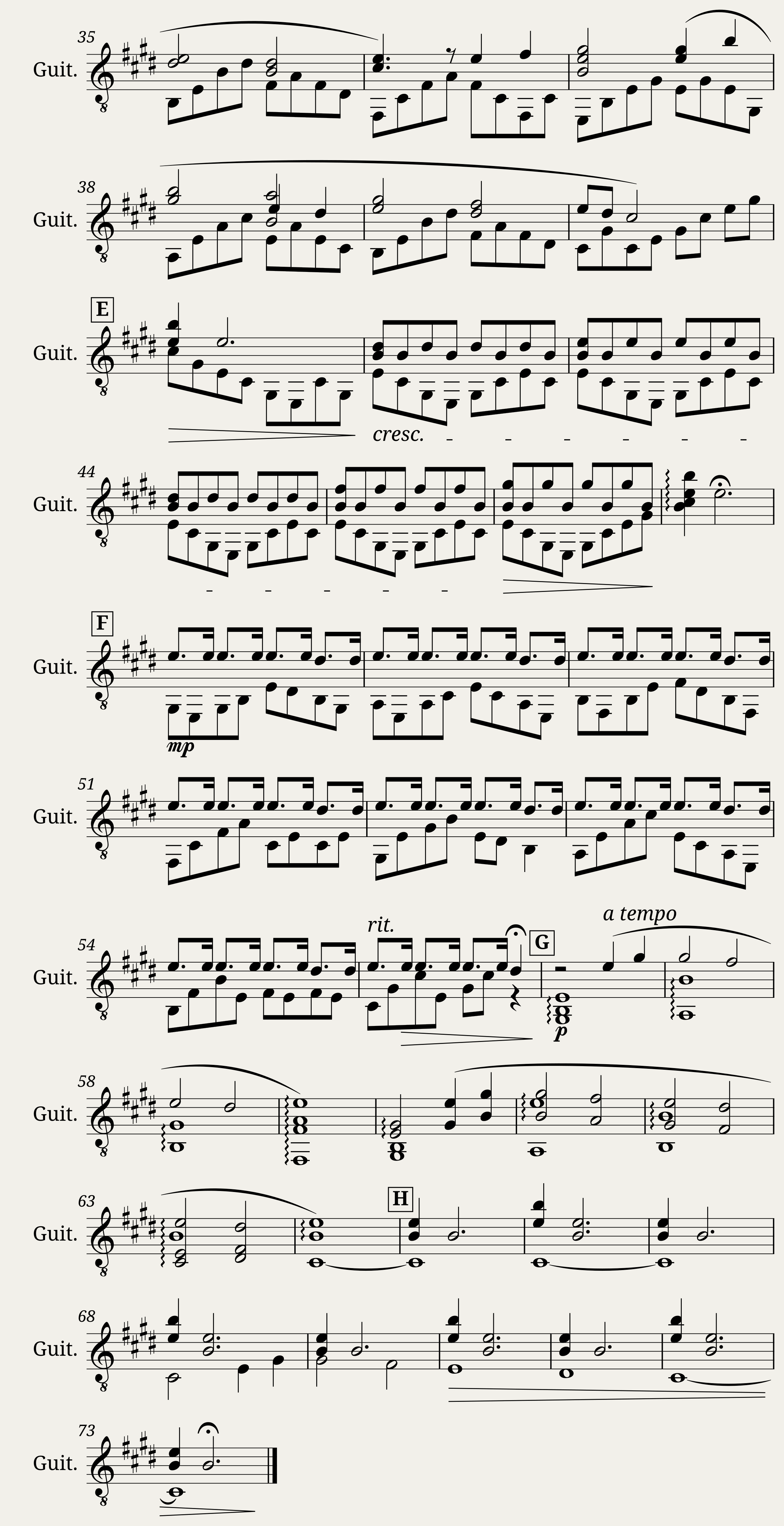 Streets of Whiterun - Piano Sheet — 2/2