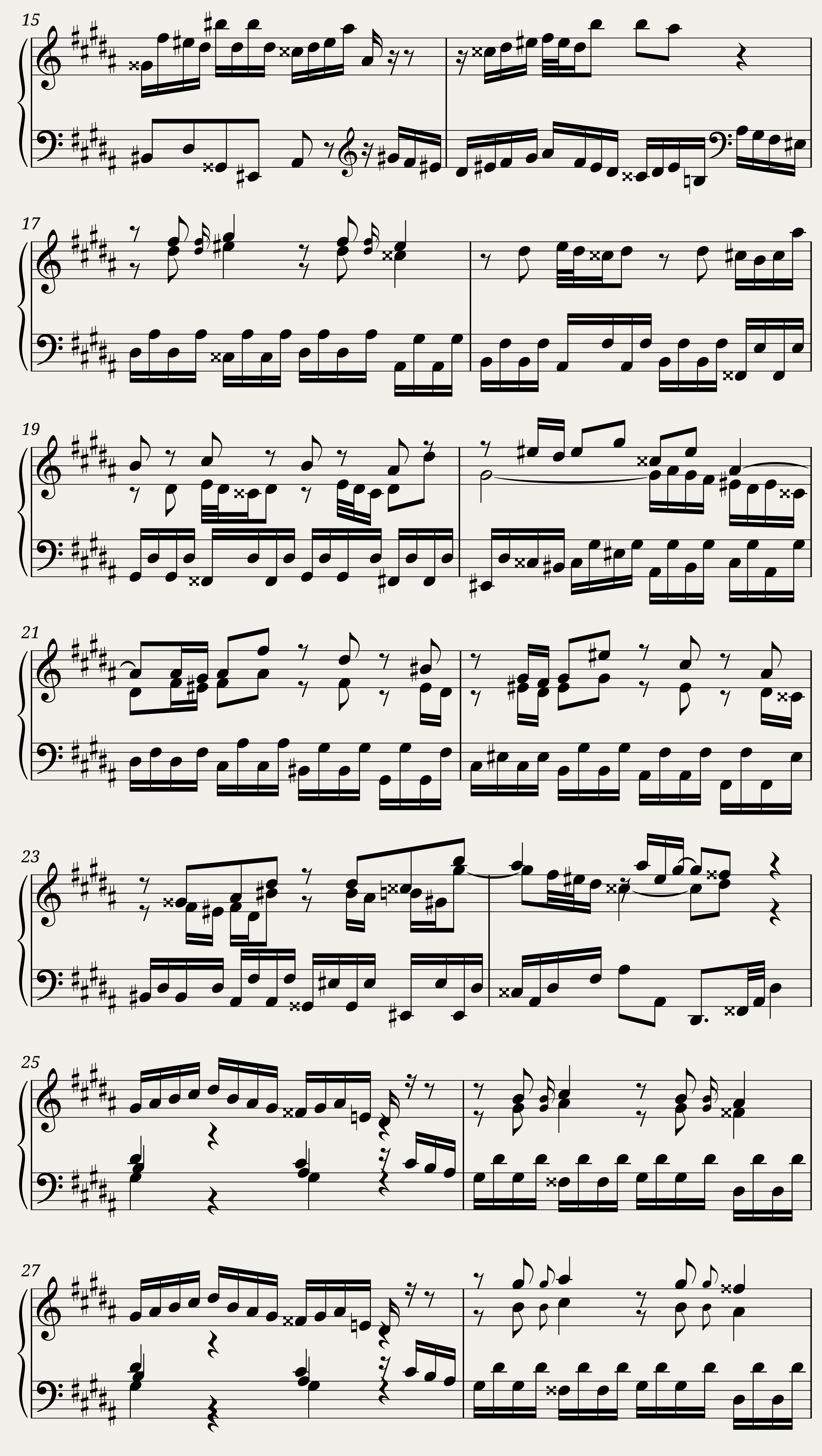 BWV 889 The Well-Tempered Clavier Part II Praeludium XX — 2/6
