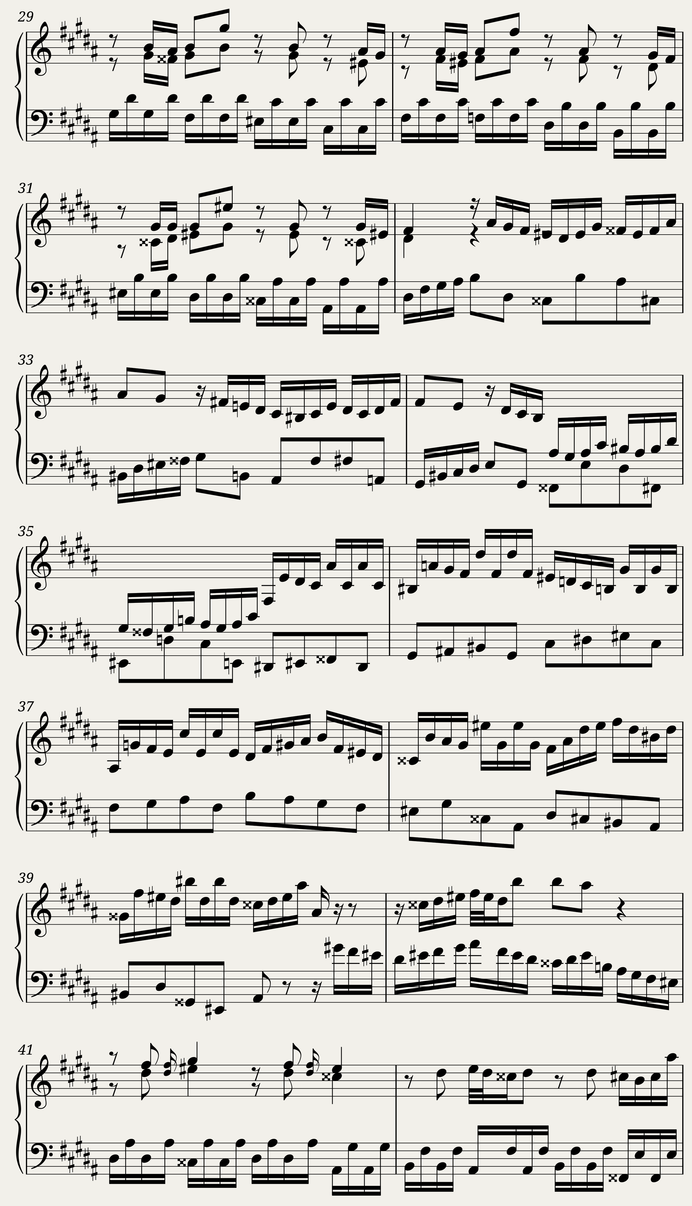 BWV 889 The Well-Tempered Clavier Part II Praeludium XX — 3/6