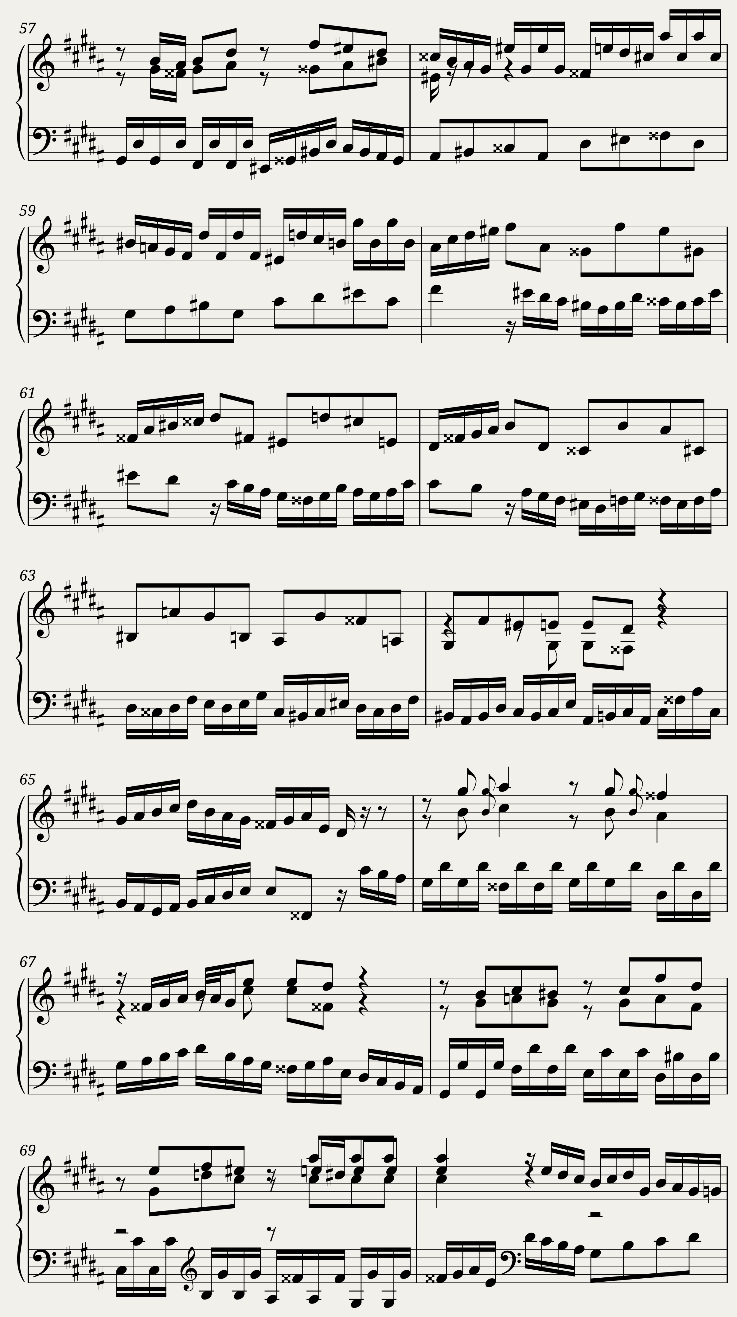 BWV 889 The Well-Tempered Clavier Part II Praeludium XX — 5/6