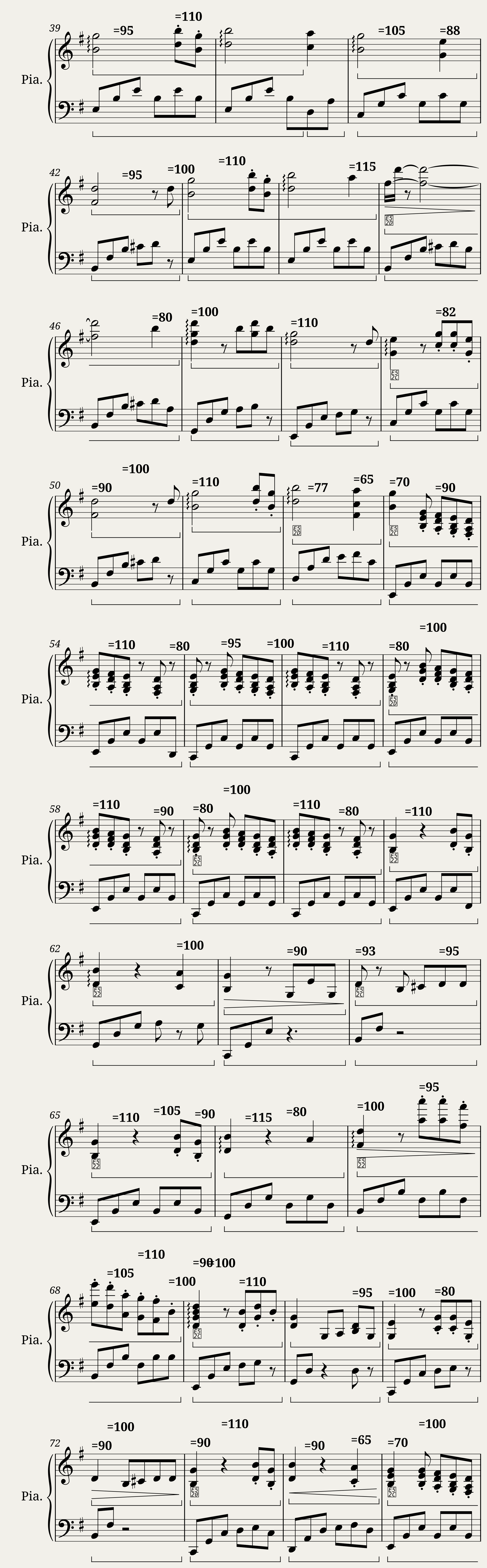 Amazing Grace in G major for Piano - BreezePiano — 2/3