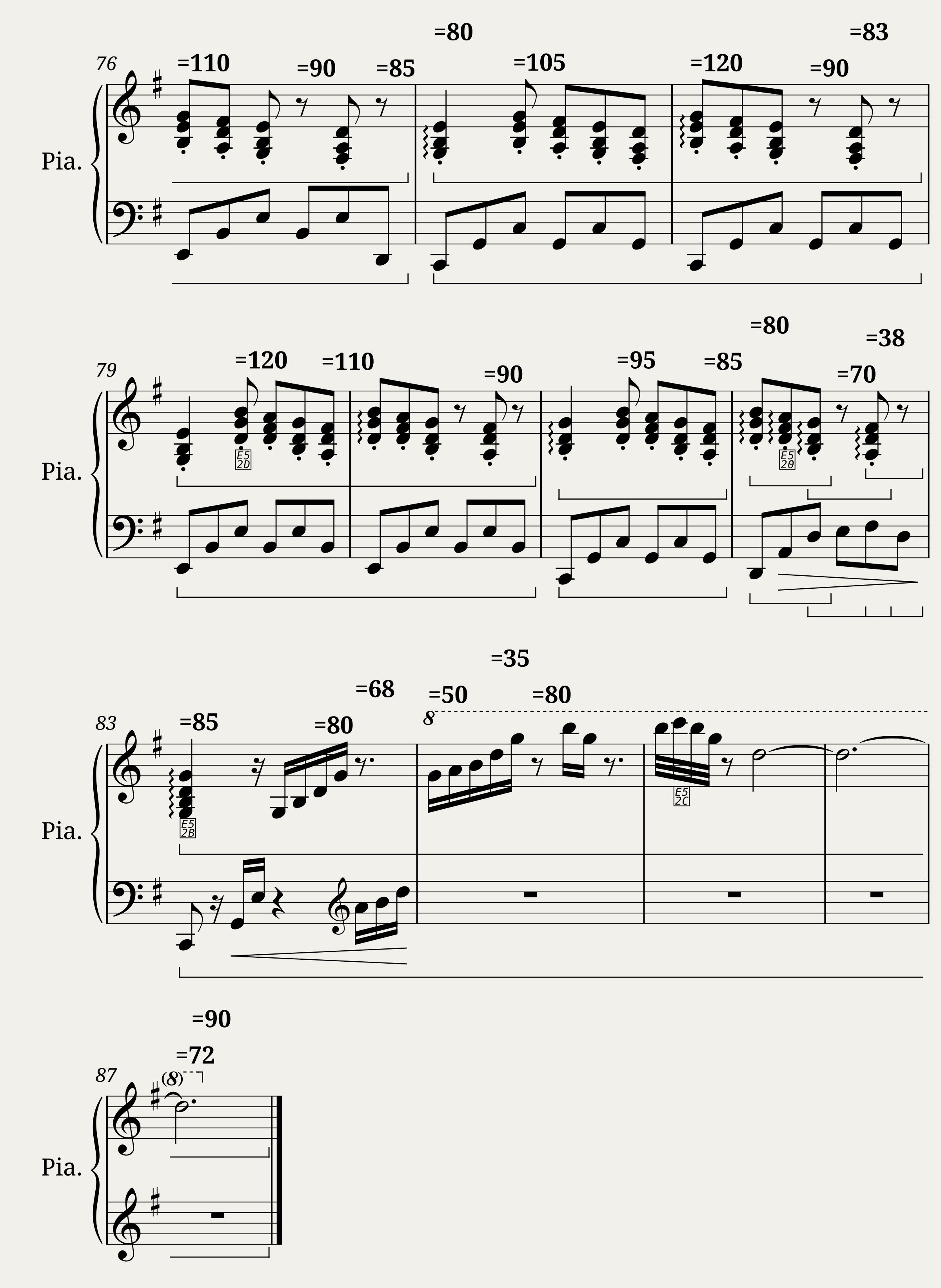 Amazing Grace in G major for Piano - BreezePiano — 3/3