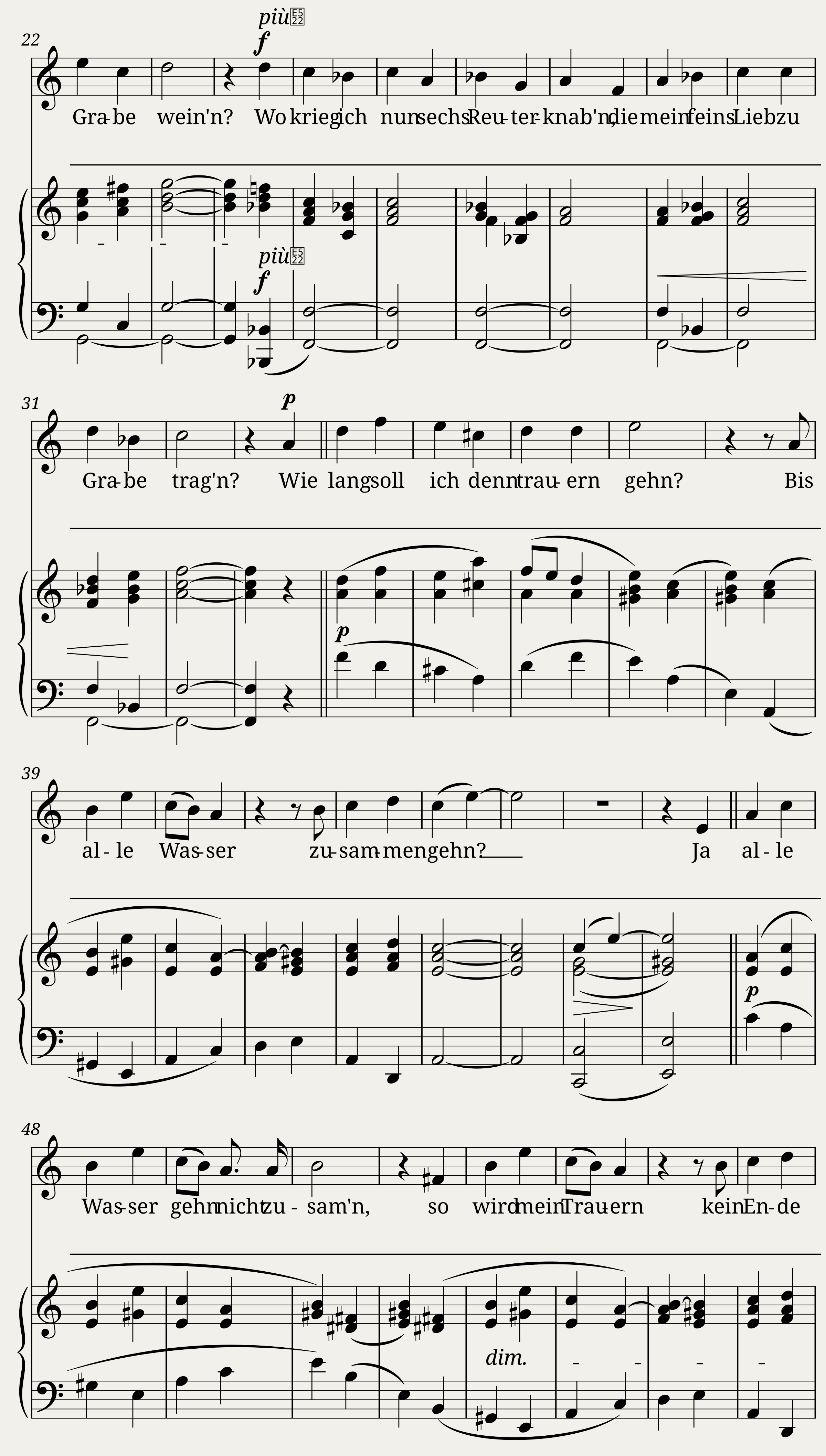 Brahms Johannes - 8 Lieder und Gesänge Op.57 No.6 - Strahlt zuweilen auch ein mildes Licht — 2/2