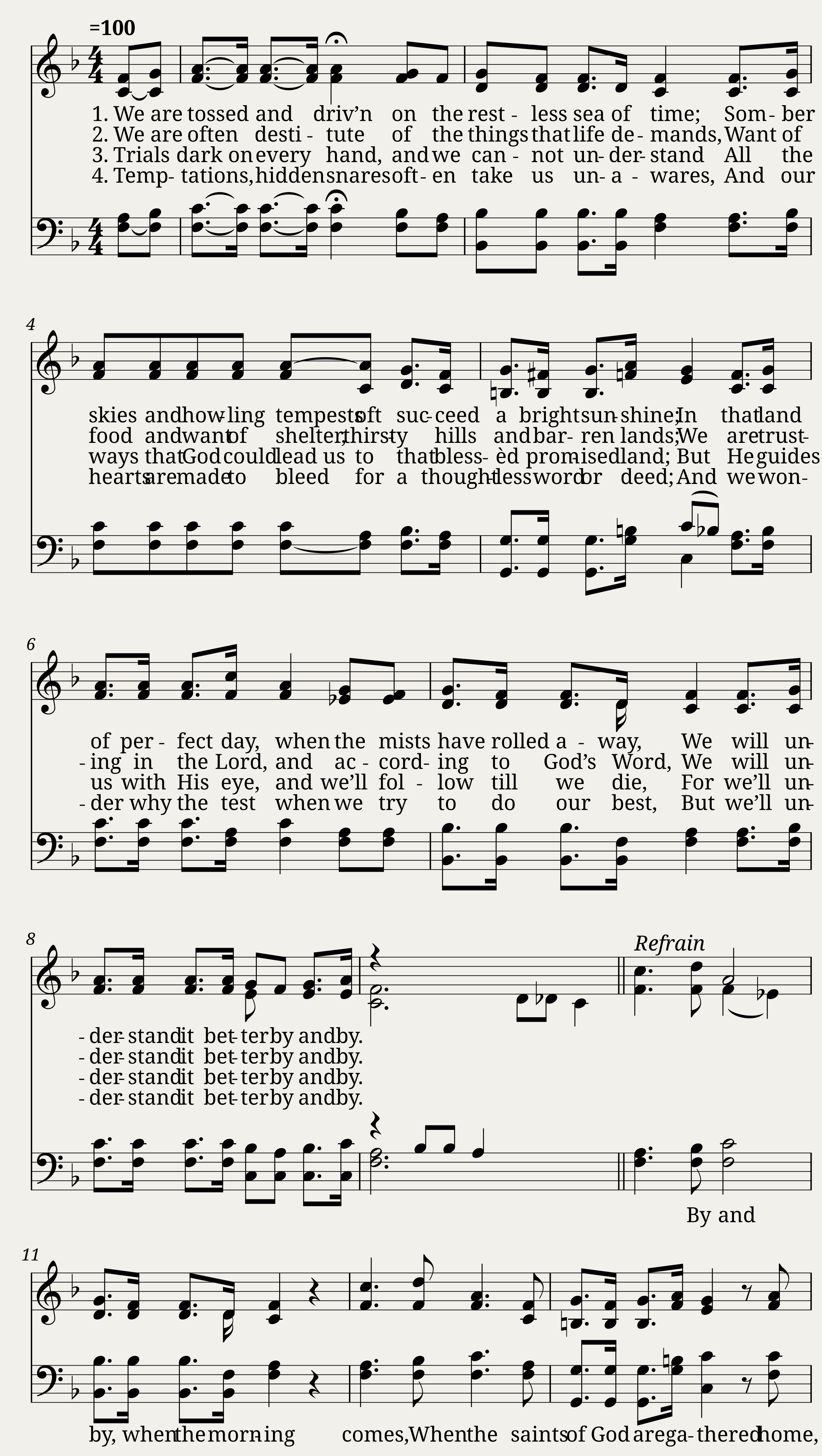 Well understand it better by and by - Charles A. Tindley — 1/2