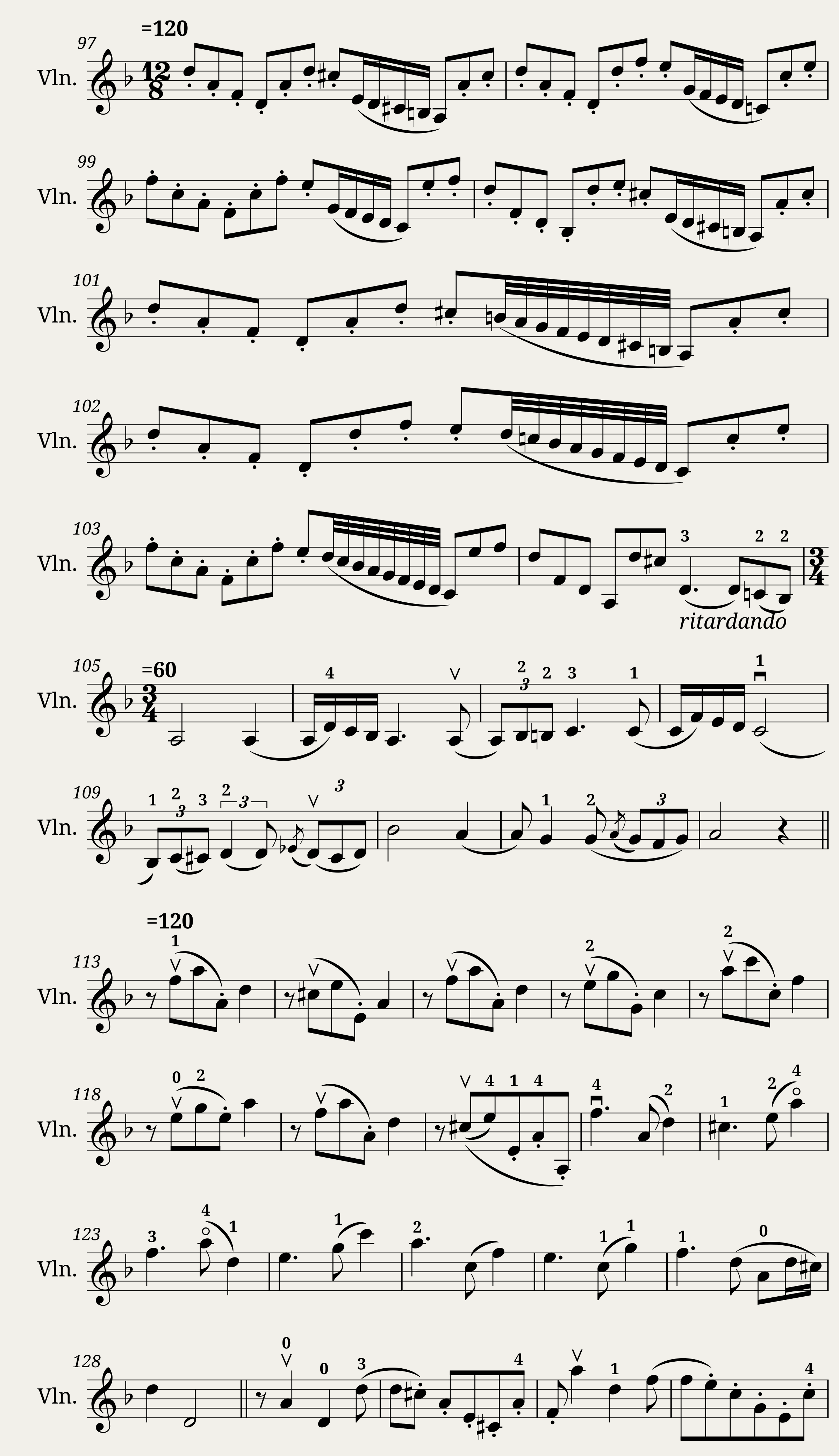 David Bookstaber La Folia Violin d-minor — 3/4