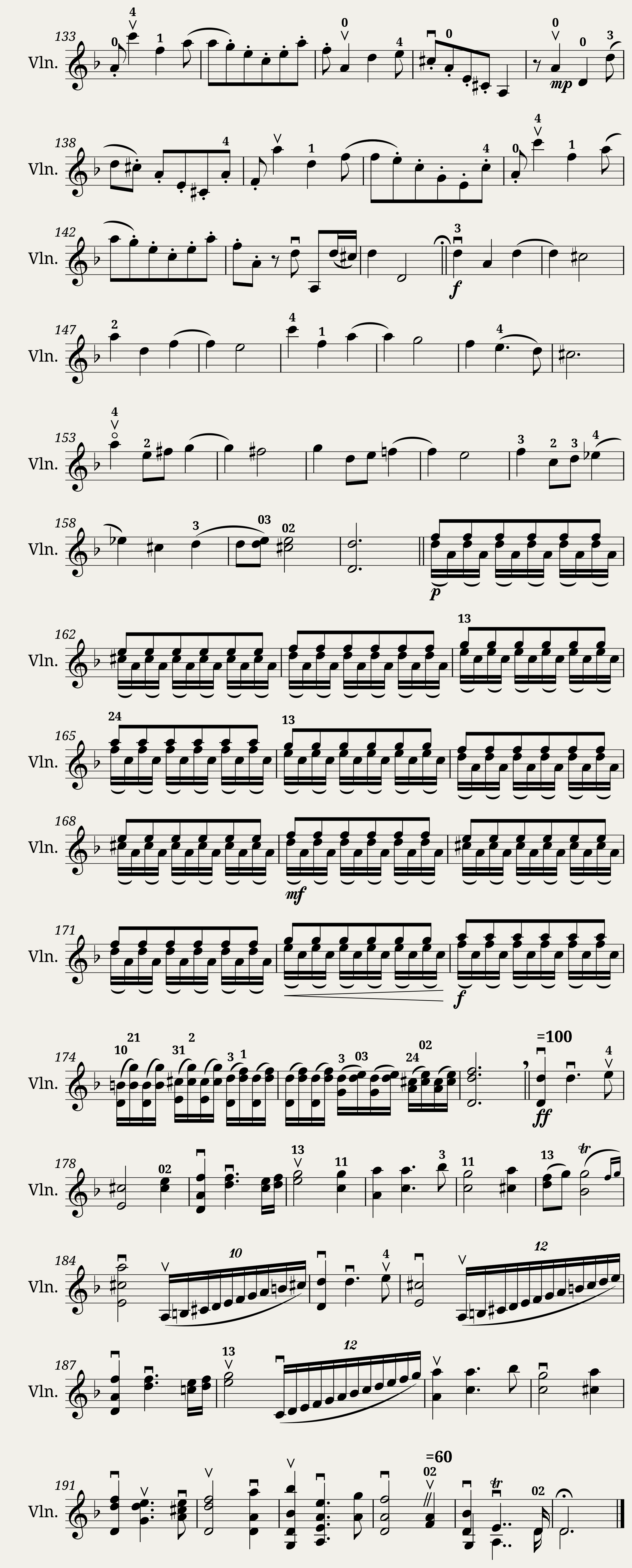 David Bookstaber La Folia Violin d-minor — 4/4