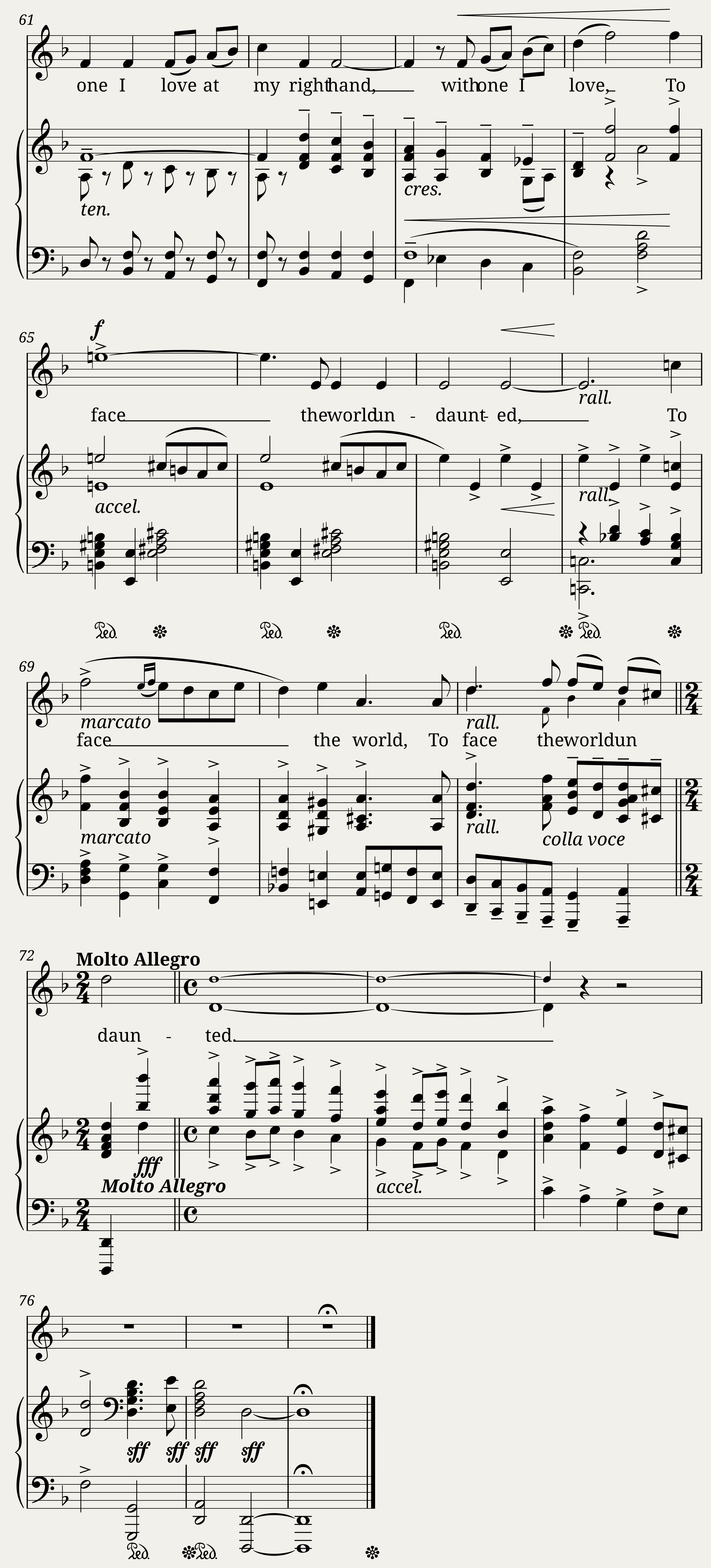 My Song Is of the Sturdy North — 4/4