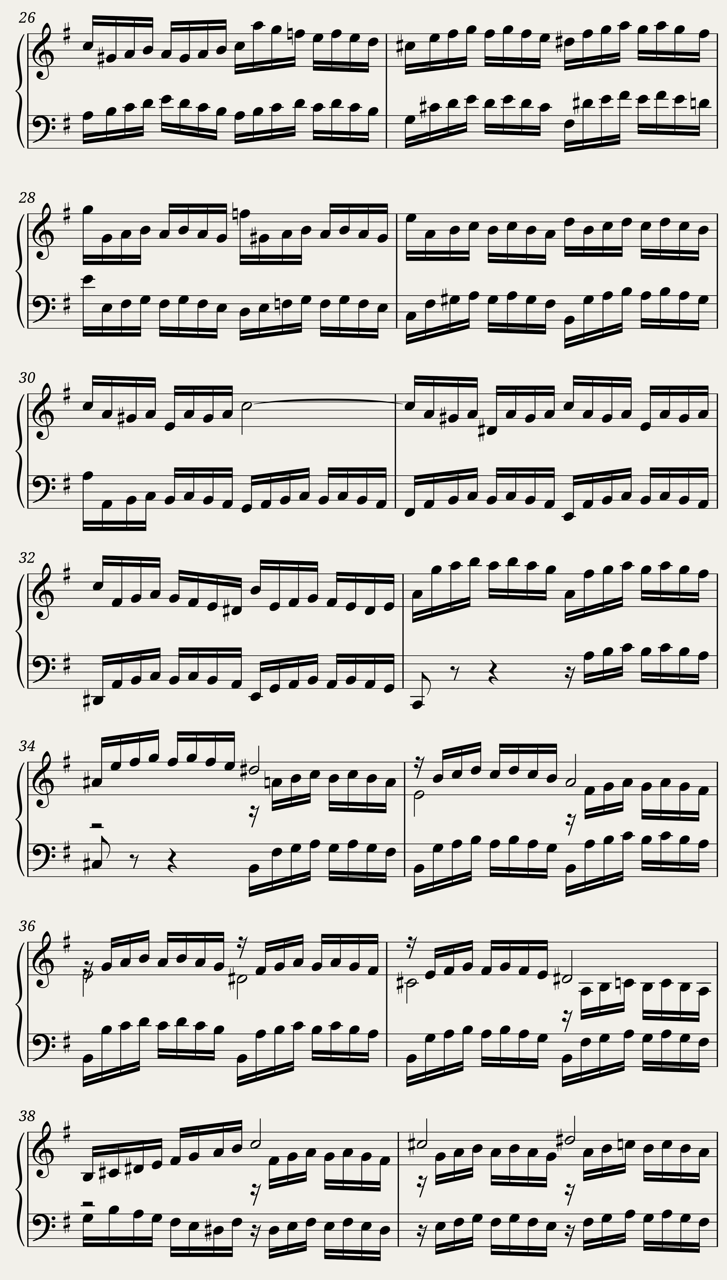 BWV 798: Sinfonia XII (A = 415 Hz) — 2/2