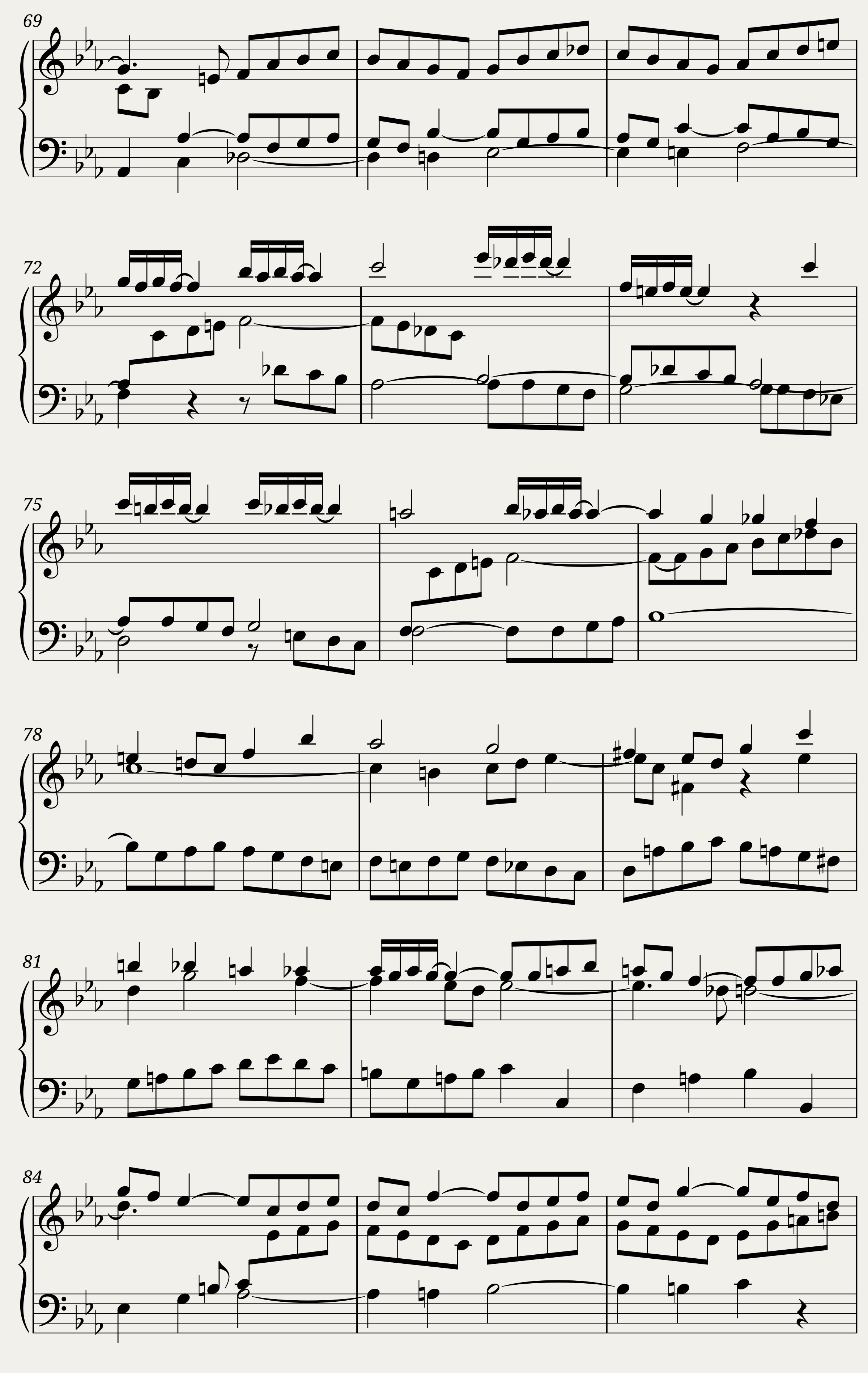 BWV 1079 Musical Offering Ricercare a 3 voci — 4/8