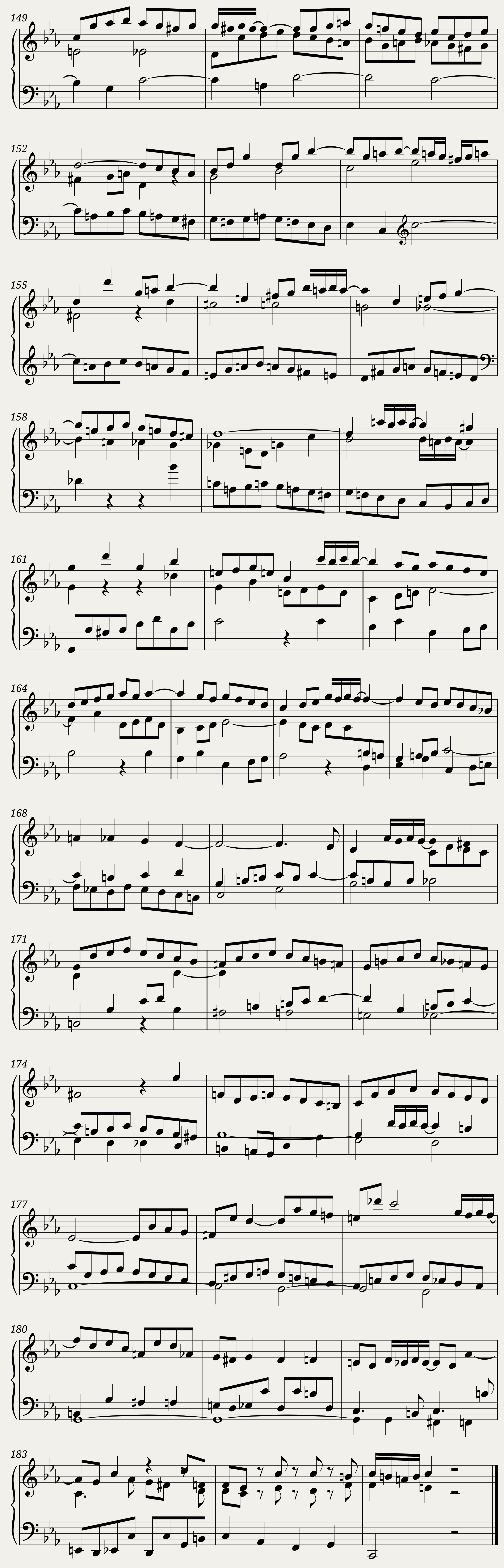 BWV 1079 Musical Offering Ricercare a 3 voci — 8/8