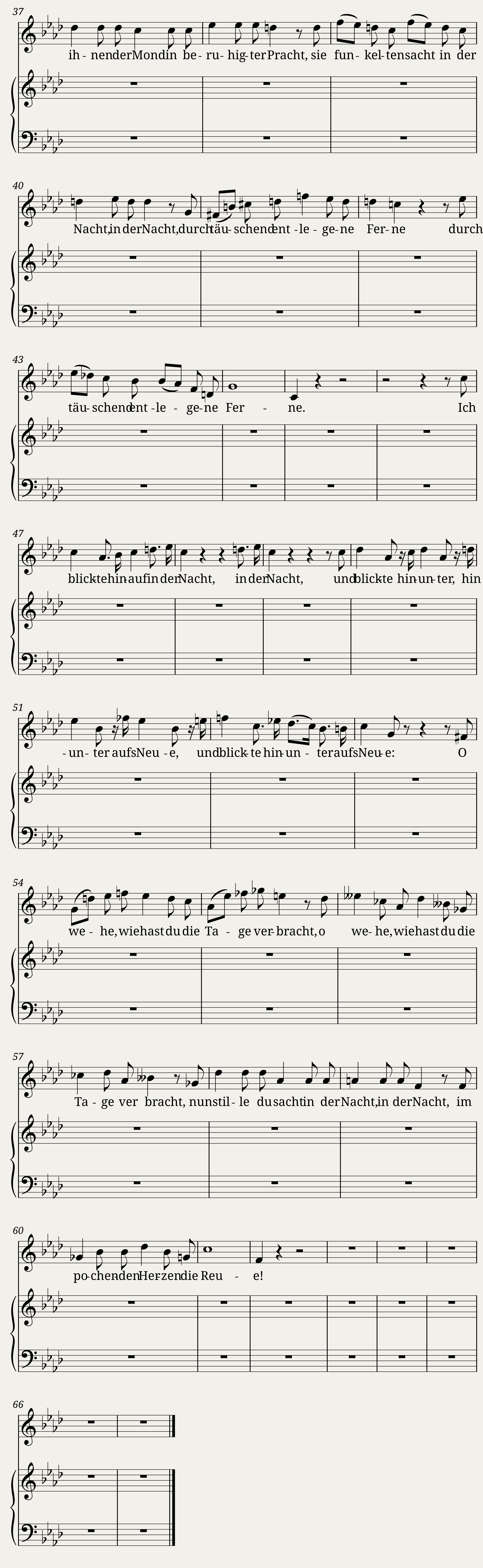 Brahms Johannes - 9 Lieder and Songs Op.32 No.1 - Wie rafft ich mich auf in der Nacht — 3/3