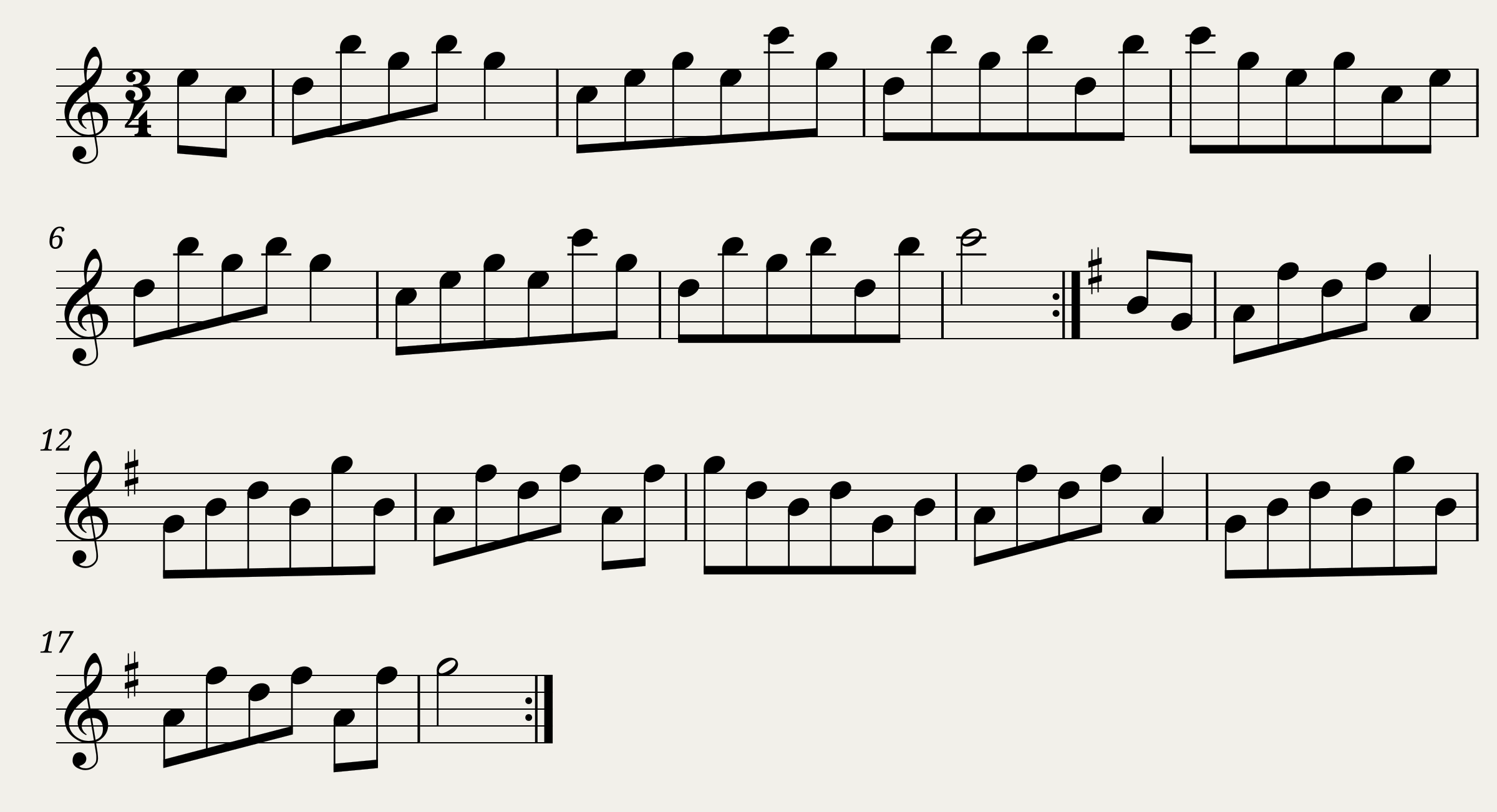Traditional music - Steyrer Tanz - Clarinetto - in C nr. 2