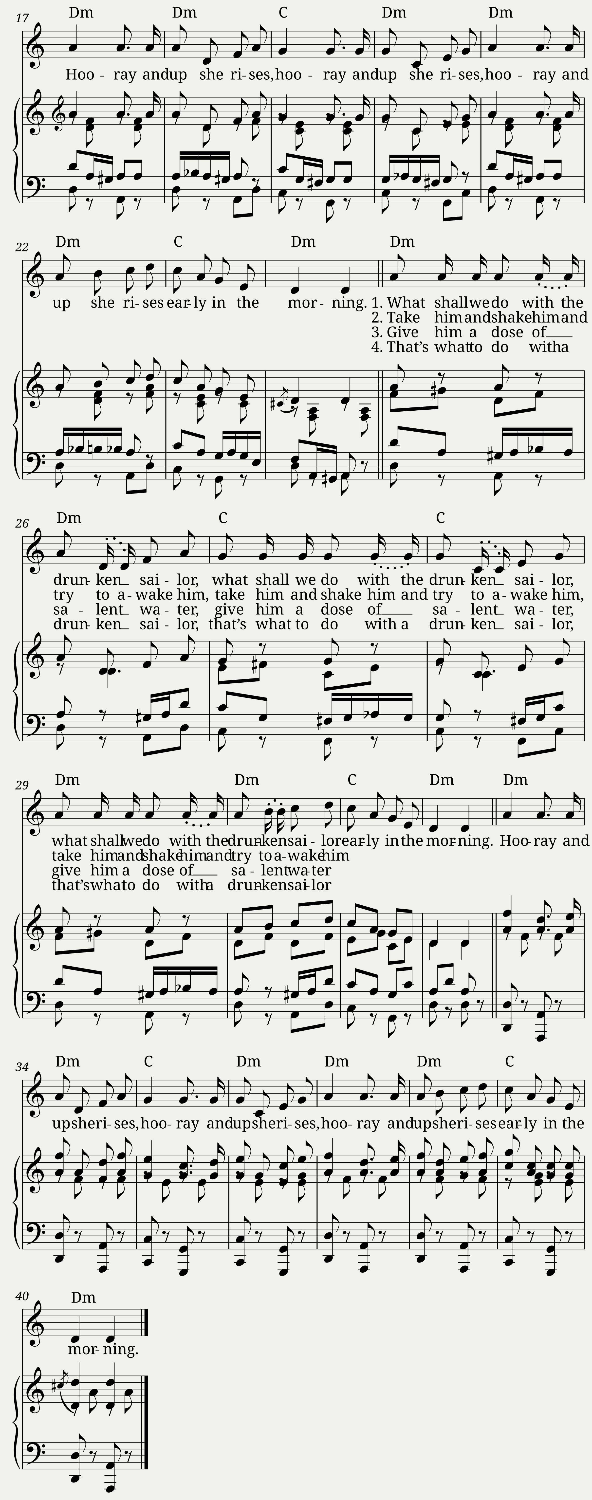 What shall we do with the drunken sailor — 2/2