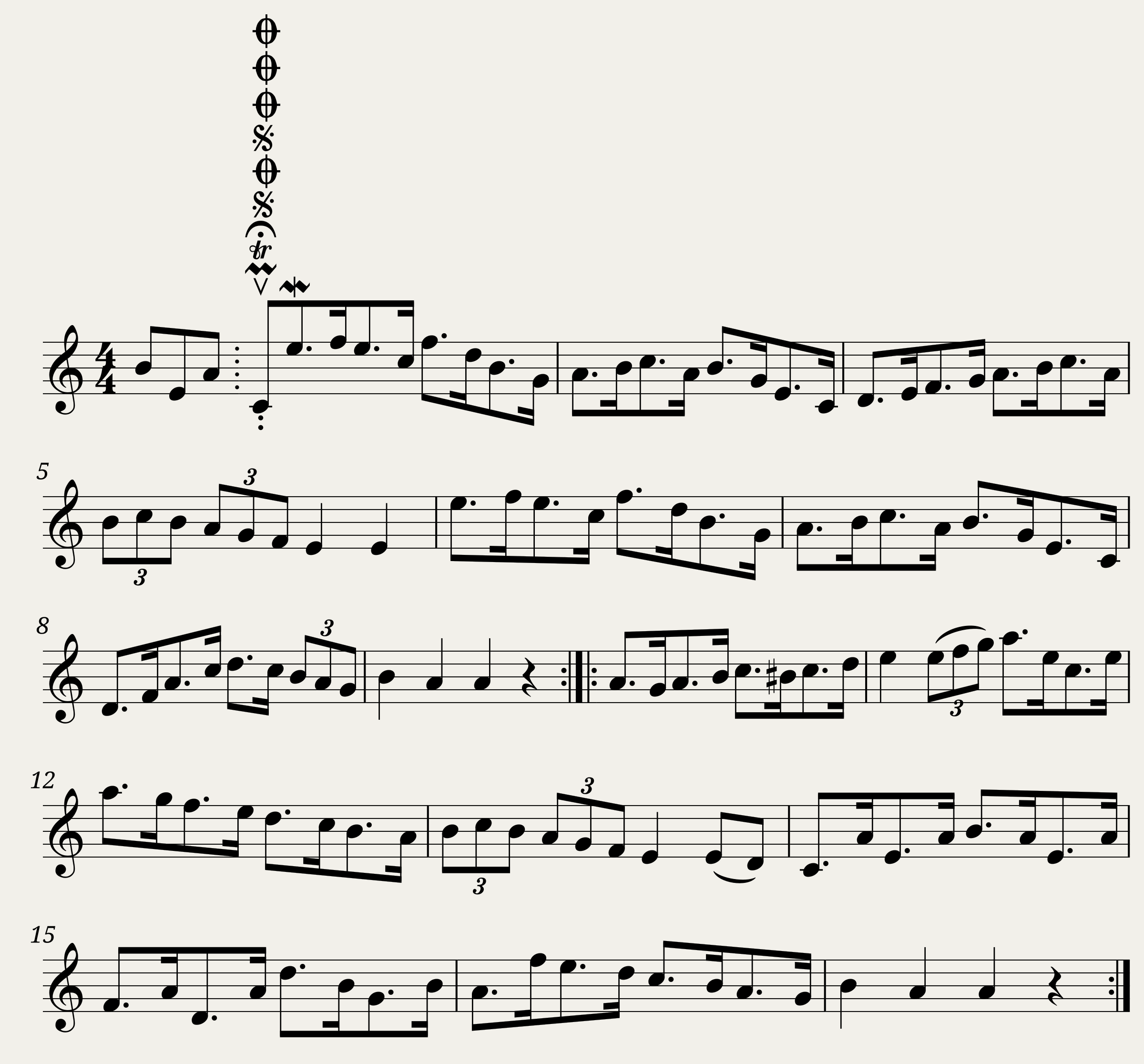 By Maestro Michael Balfe - Dancing On The Green (hornpipe) 1735