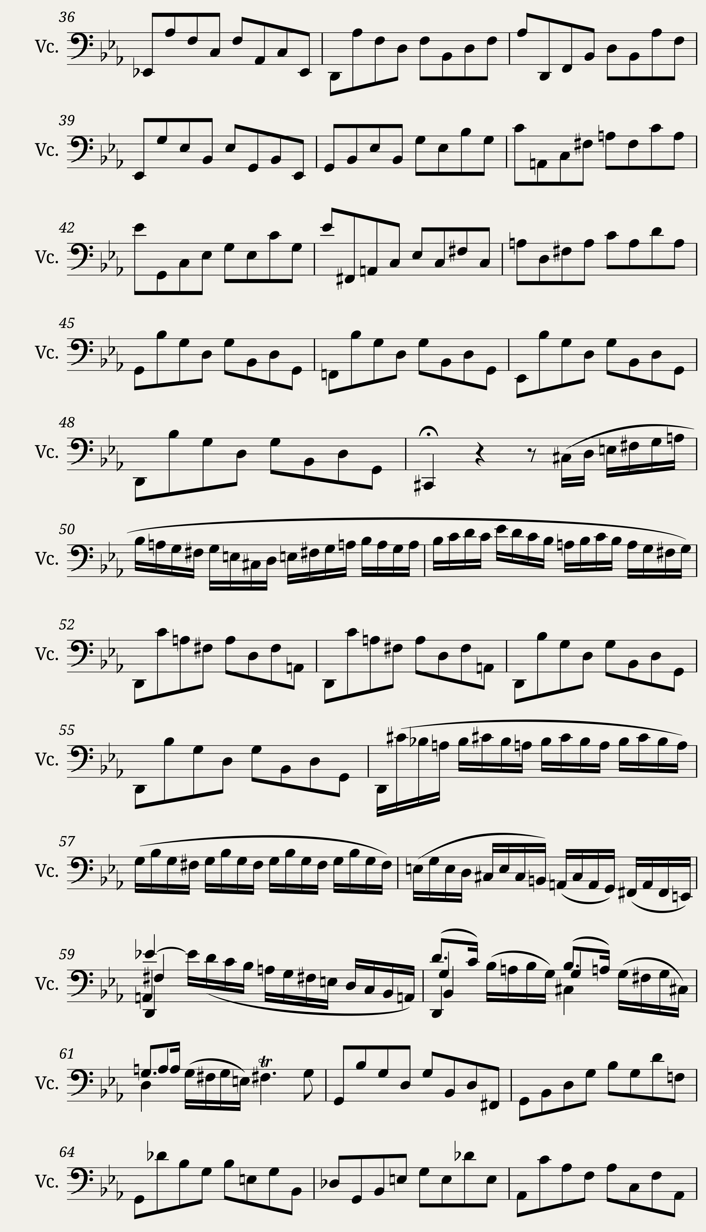 Bach - 6 Cello Suites - No. 4 in E-flat major BWV 1010 — 2/9