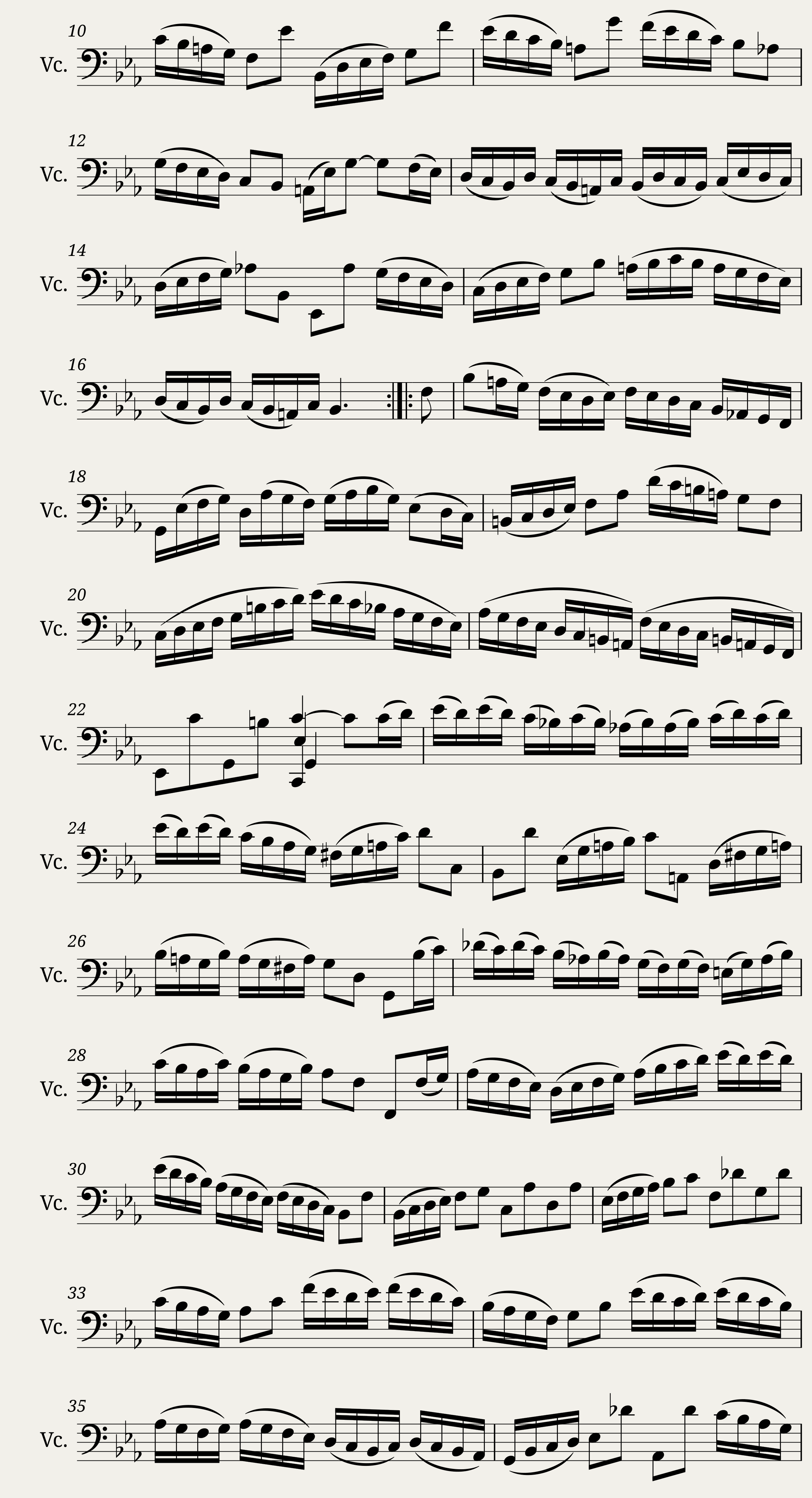 Bach - 6 Cello Suites - No. 4 in E-flat major BWV 1010 — 4/9