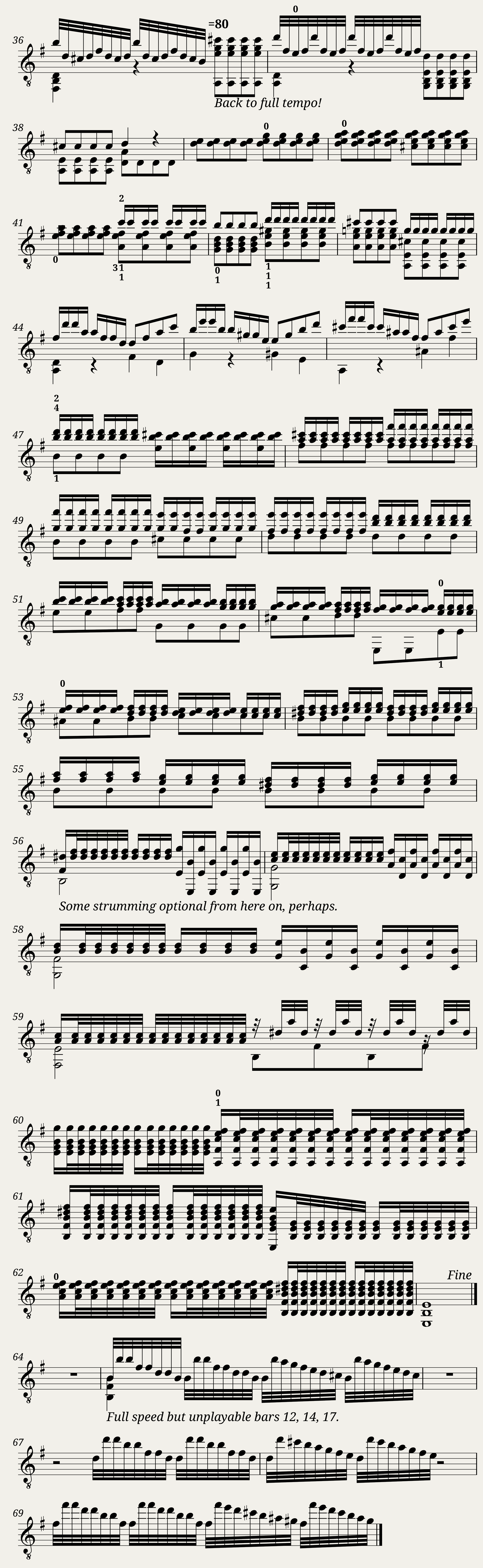 Vivaldi. Winter I arranged for solo guitar by Gerry dempsey — 3/3