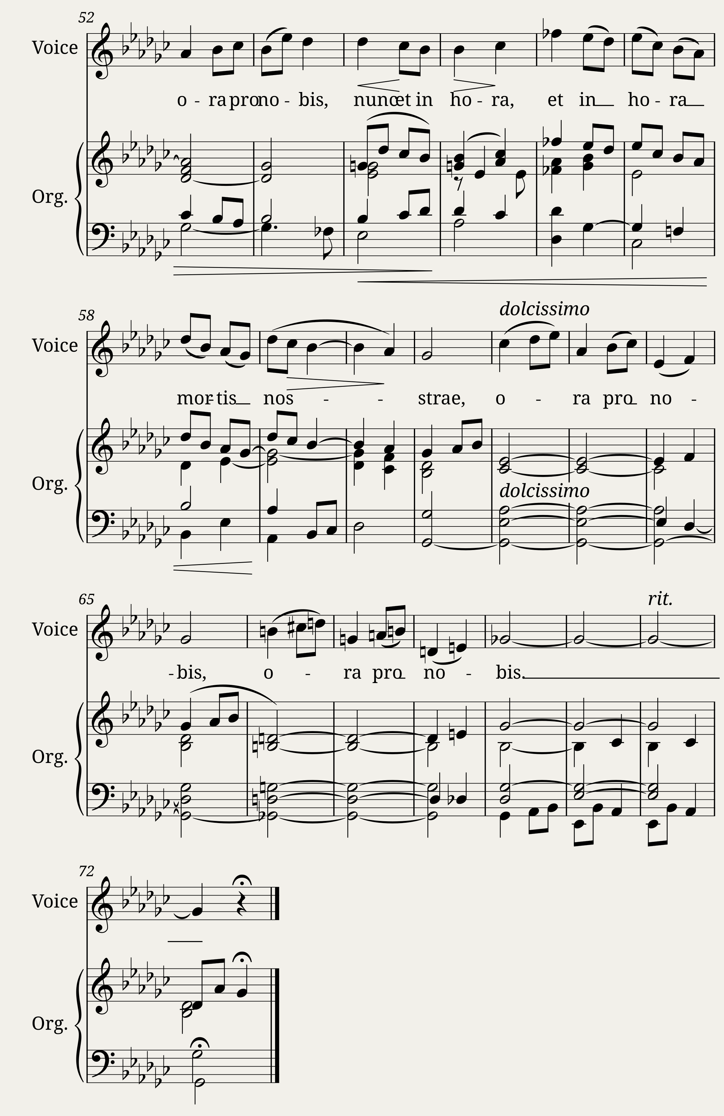 Ave Maria en La pour solo de soprano ou ténor (one of 3 settings) - Camille Saint-Saëns — 2/2