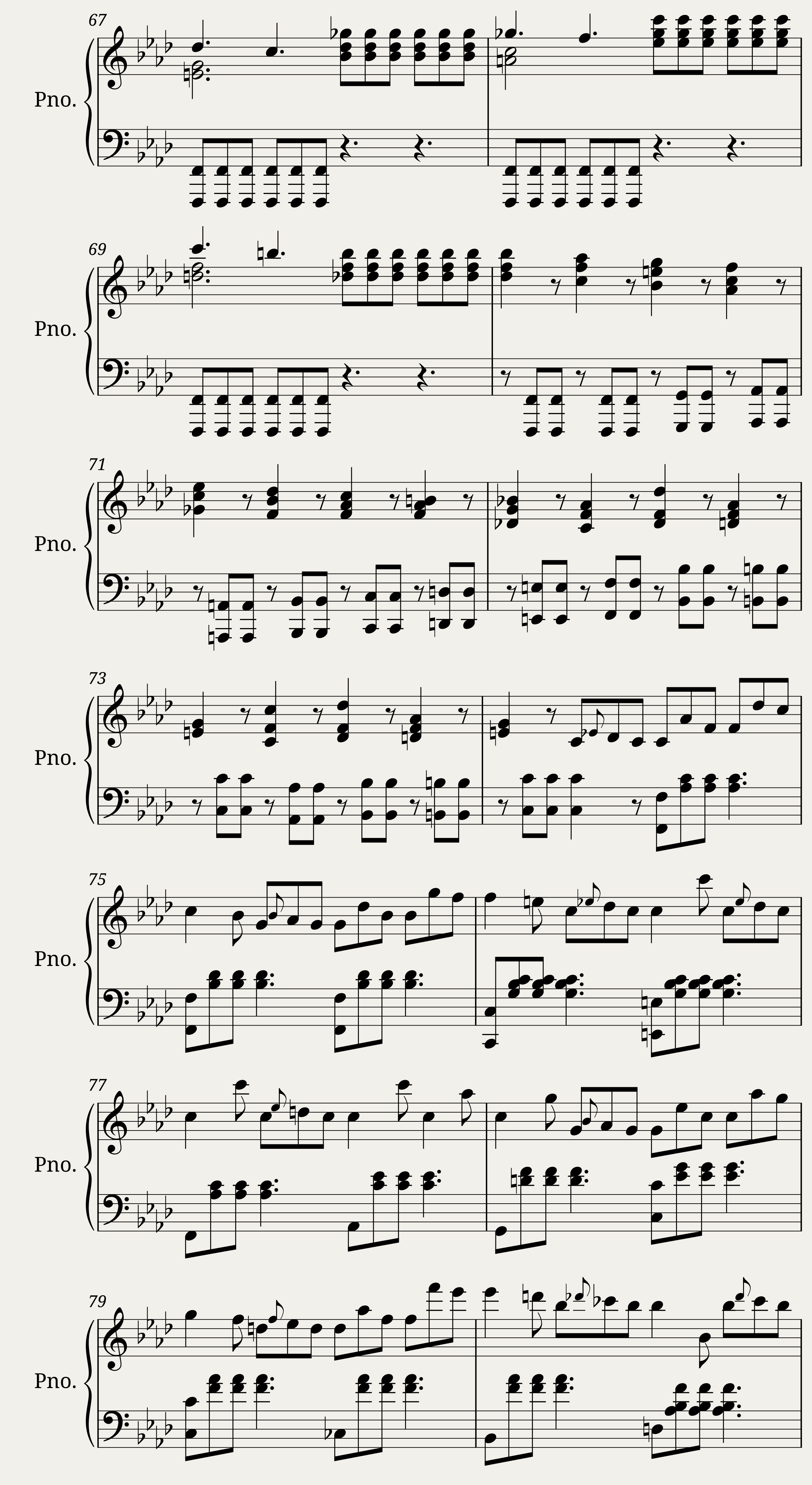 Songs for Pianoforte 1836-7: Unnumbered; by Fanny Hensel (née Mendelssohn) — 6/8