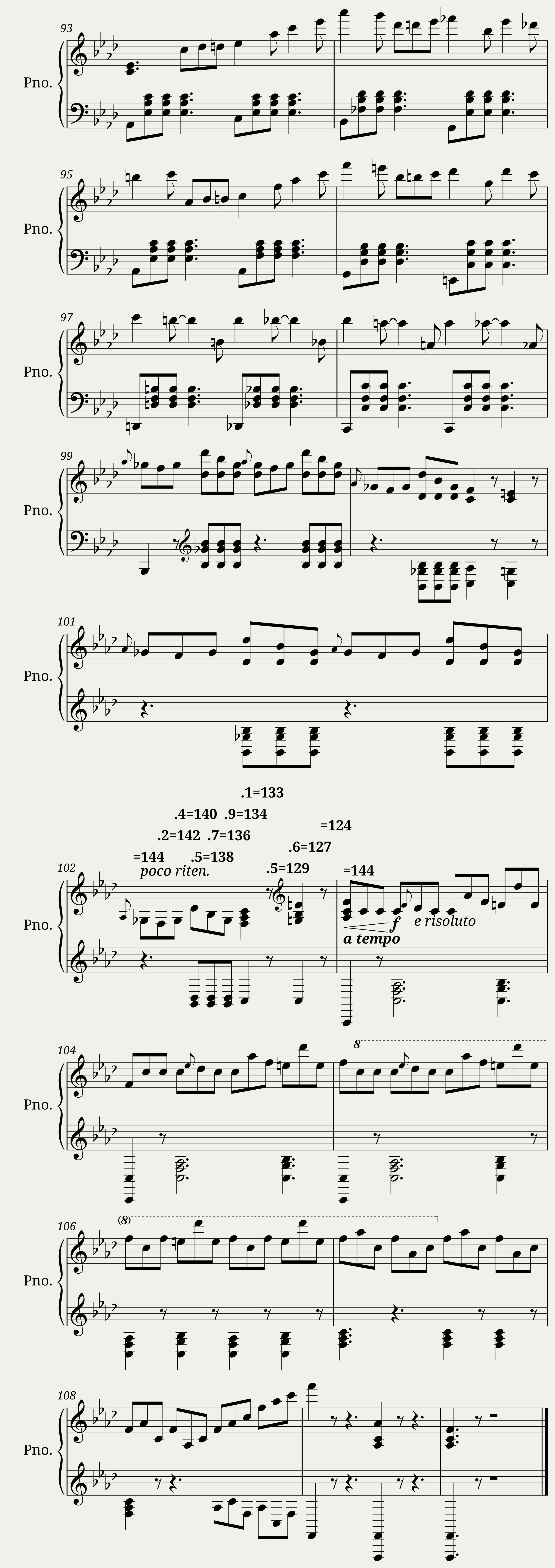 Songs for Pianoforte 1836-7: Unnumbered; by Fanny Hensel (née Mendelssohn) — 8/8