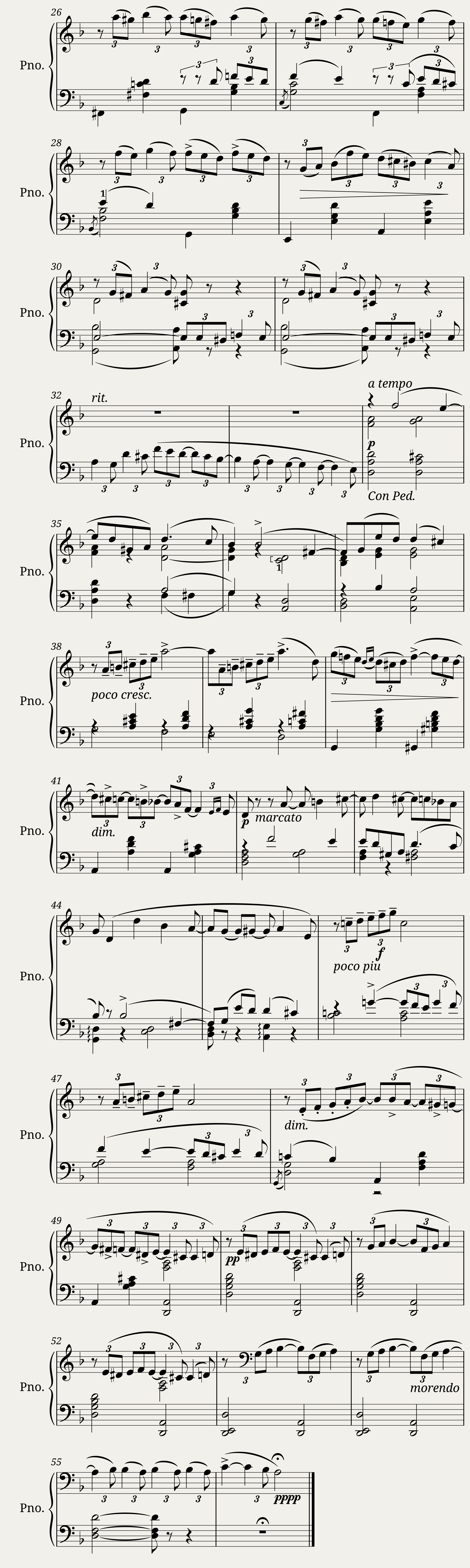 Tchaikovsky - The Seasons October Op. 37 bis No. 10 — 2/2