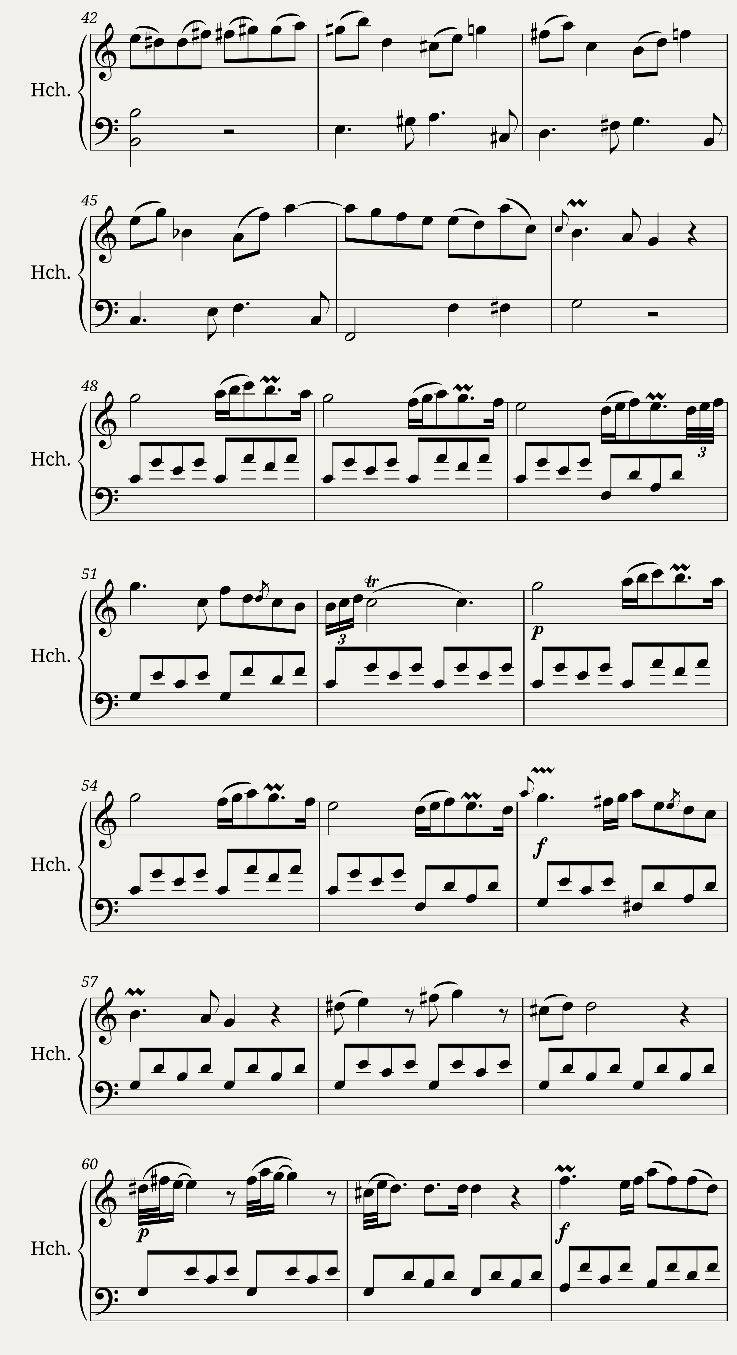 Sonata VI in C Major Andante — 3/4