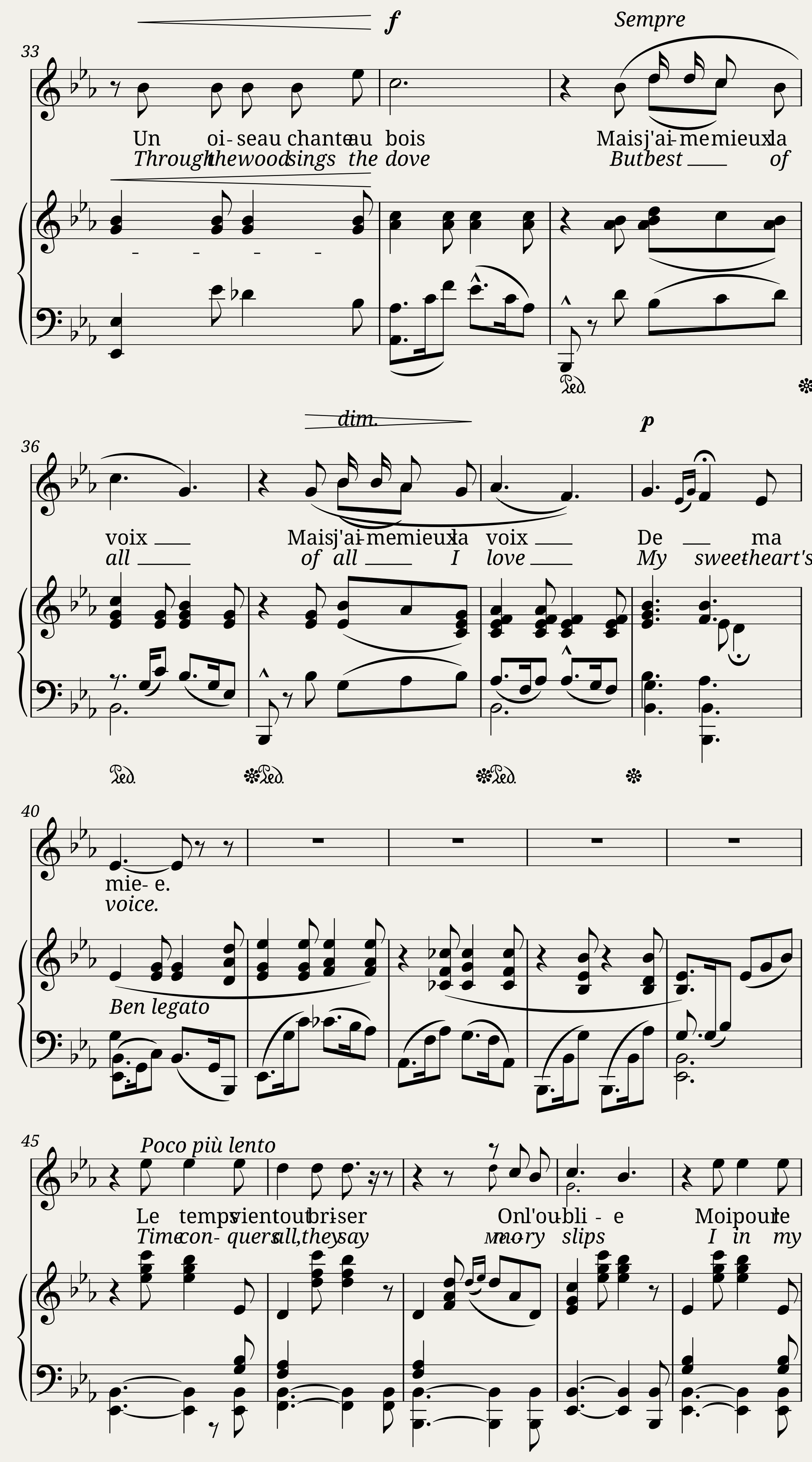 La chanson de ma mie — 3/4