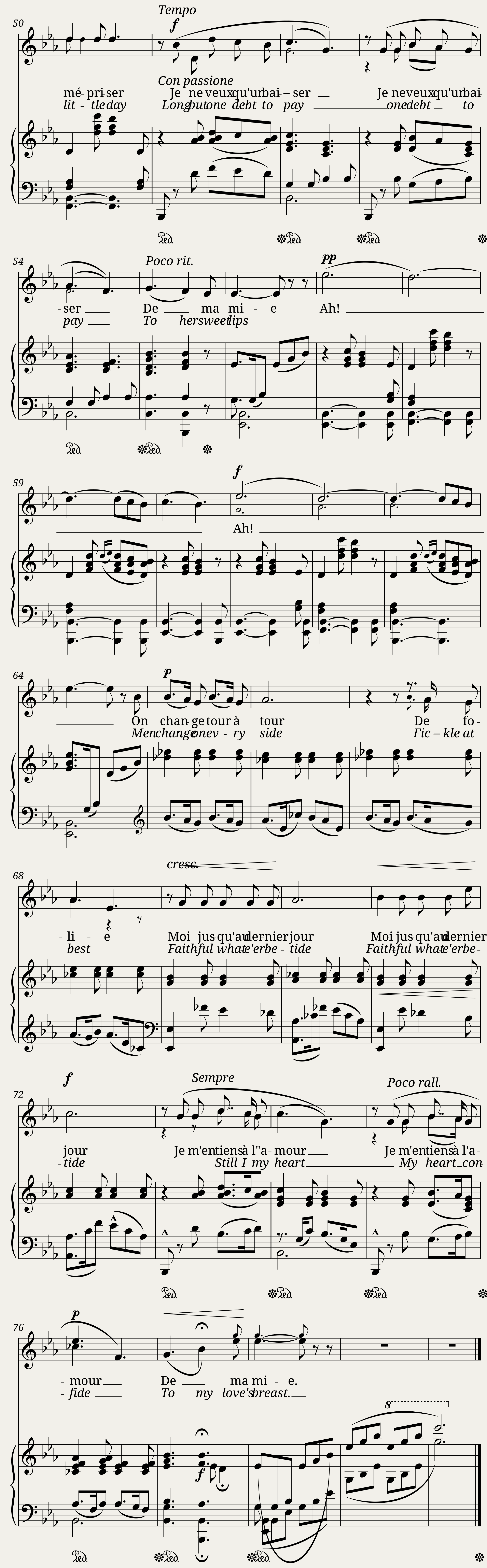 La chanson de ma mie — 4/4